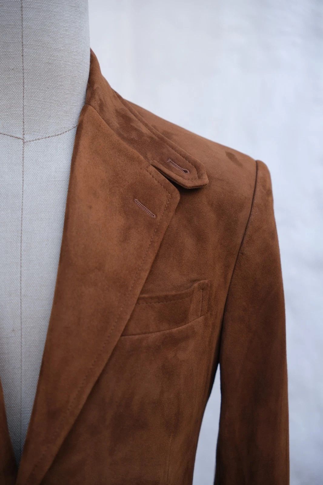 Ralph Lauren Purple Label New Ralph Lauren Polo Brown Suede Jacket EU 48 / US 38 Size 38S - 4 Thumbnail
