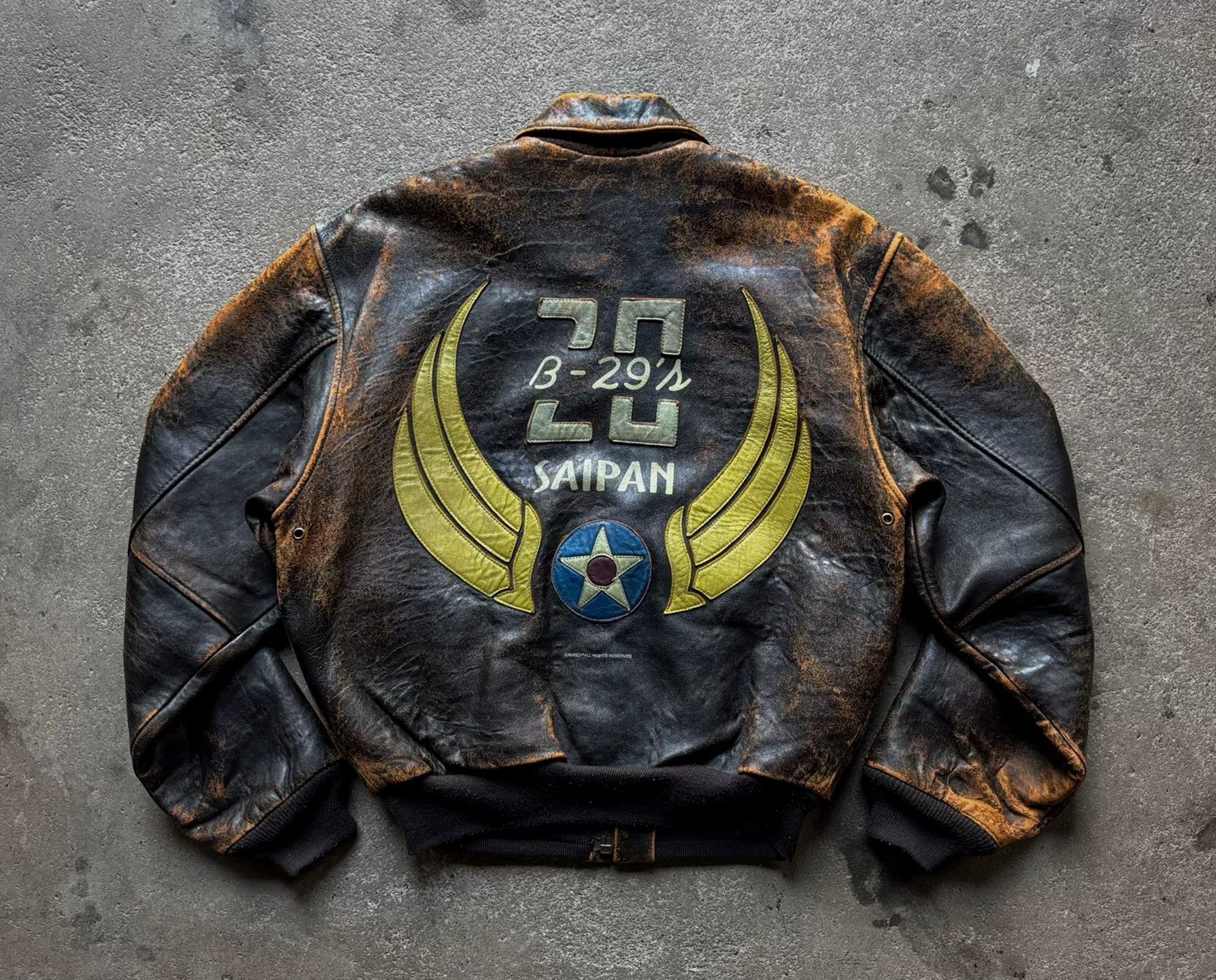 Vintage Vintage Avirex A2 Bomber Jacket Size US S / EU 44-46 / 1 - 1 Thumbnail