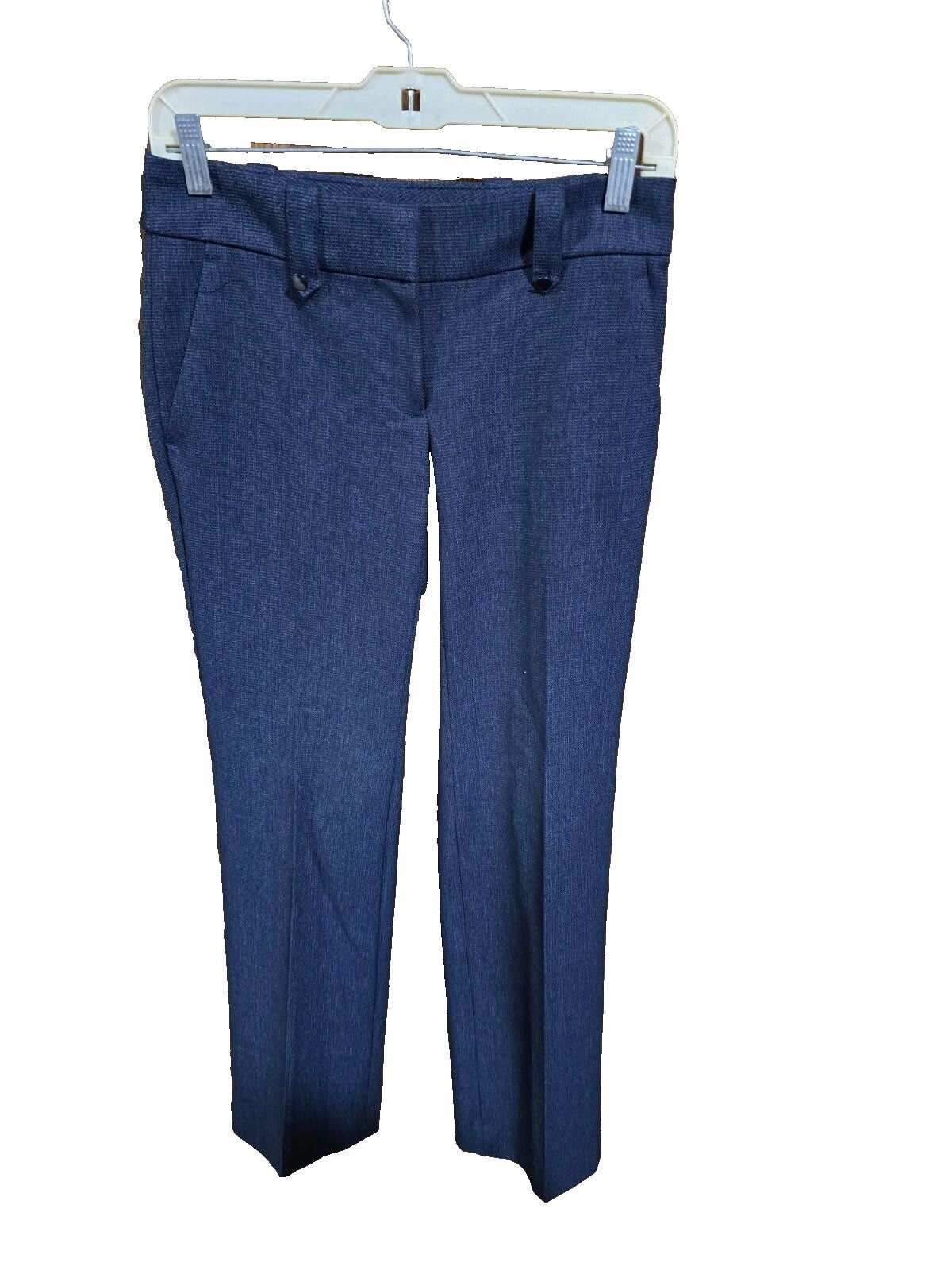 Other Loft Petite's Navy Blue Tweed Trousers Size 00P Size 24" / US 00 / IT 34 - 3 Thumbnail