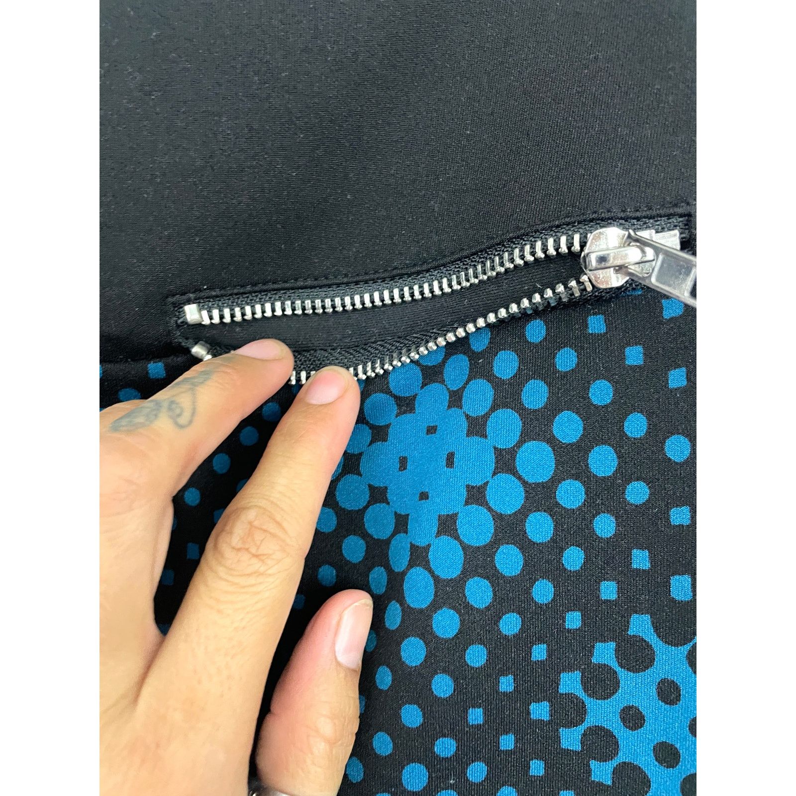 Worthington Worthington Pencil Skirt Sz 6 Stretch Blue Black Pattern Size 28" / US 6 / IT 42 - 7 Thumbnail
