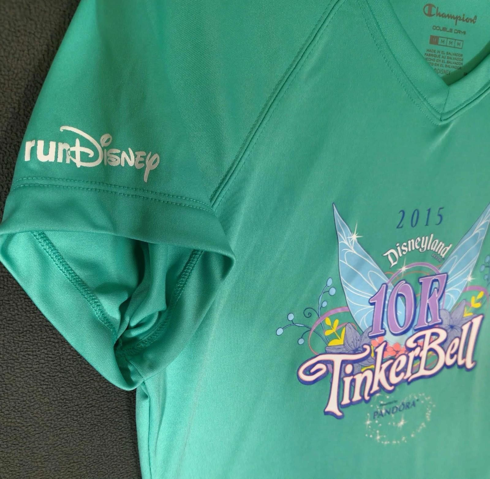 Other Disneyland Tinker Bell 10K Run Disney Dry Shirt 2015 #4 MED Size ONE SIZE - 2 Thumbnail