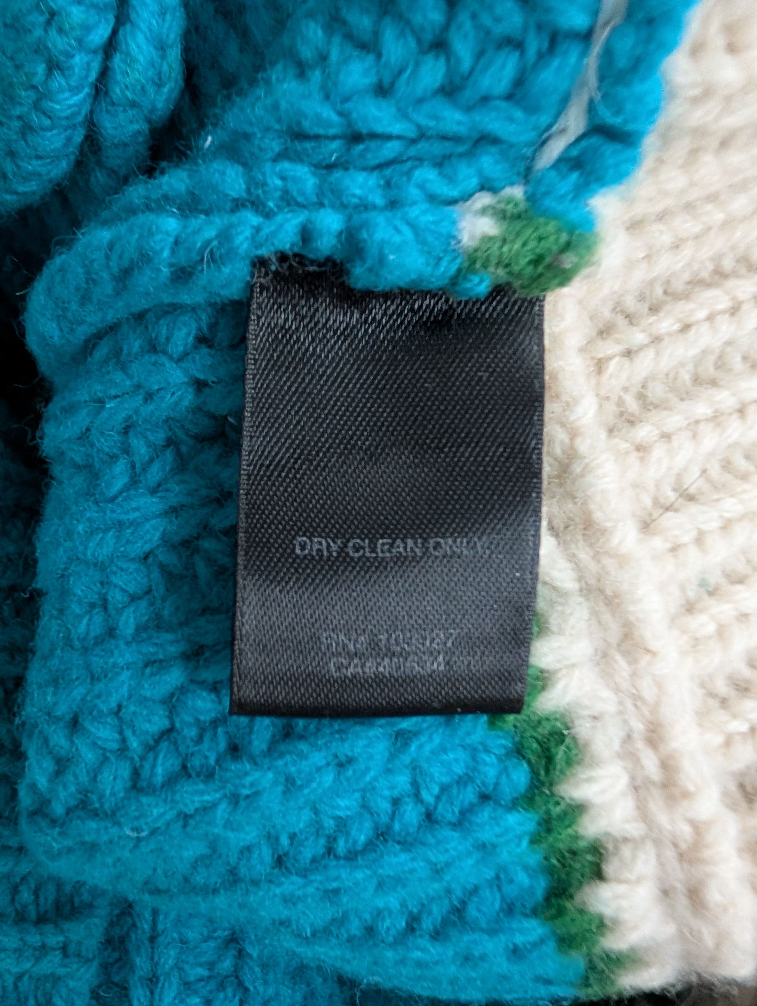 Marc Jacobs Multicolor Chunky Knitted Wool Cardigan Size XS / US 0-2 / IT 36-38 - 6 Thumbnail