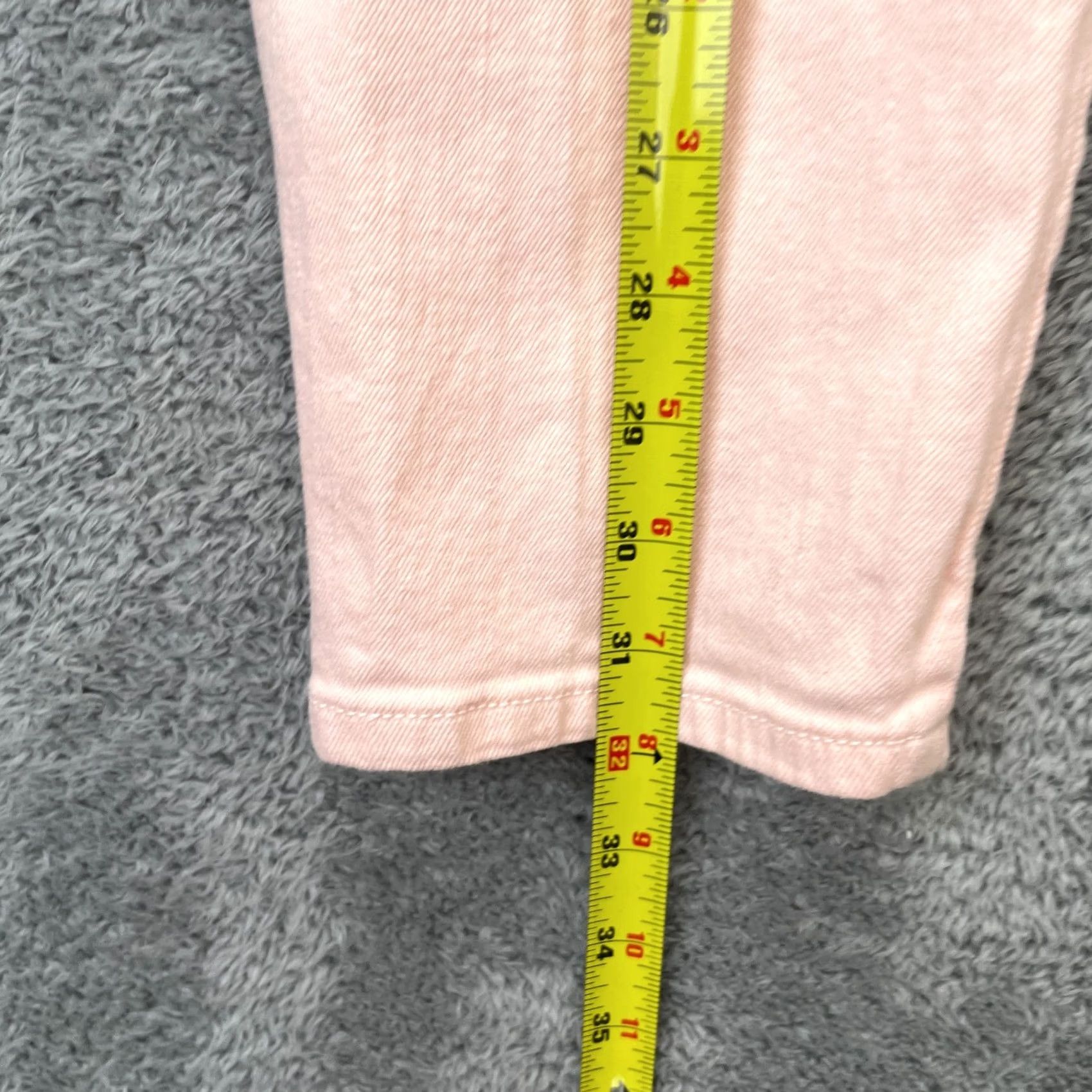 Michael Kors Michael Kors Jeans Womens Pink Izzy Cropped Skinny Leg Denim Cotton Stretch 12 Size 24" / US 00 / IT 34 - 7 Thumbnail