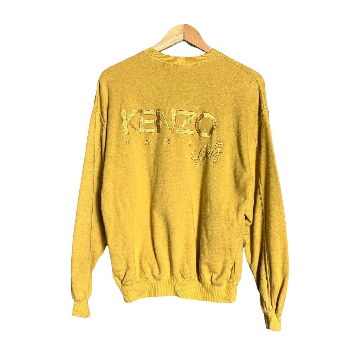 Kenzo × Vintage Vintage Kenzo Golf Big Logo Sweater Size L / US 10 / IT 46 - 2 Thumbnail