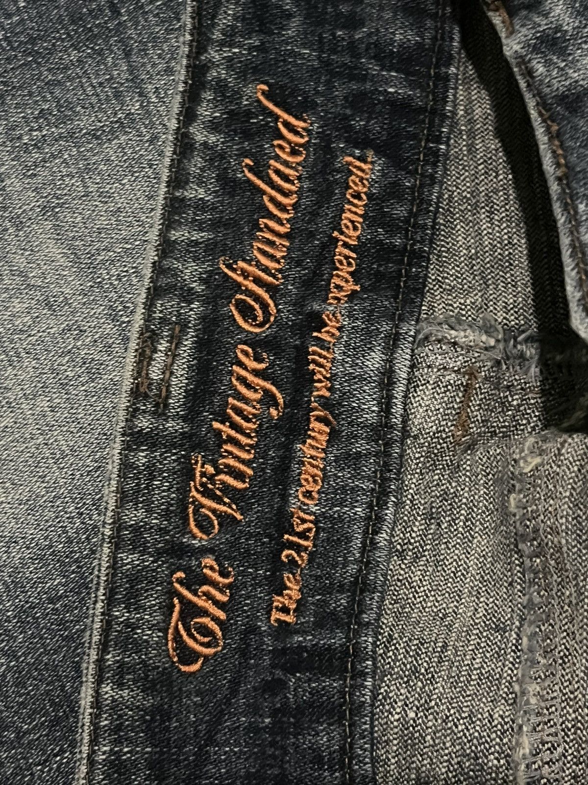 Japanese Brand ⚡️Flare⚡️Vintage Japanese Brand Double Button Dark Washed Jean Size 32" / US 10 / IT 46 - 14 Thumbnail