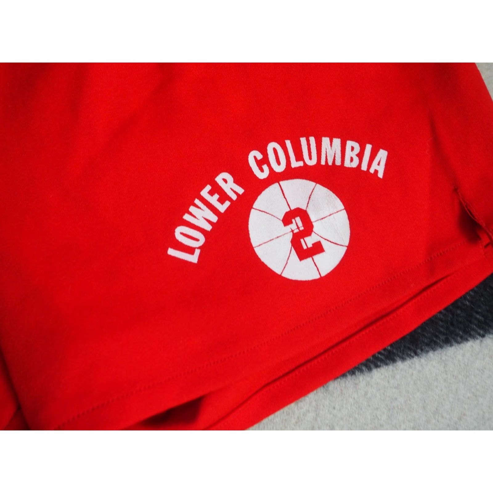 Russell Athletic VINTAGE 70s Russell Athletic Lower Columbia Red Track Hippy Gym Shorts 34W Mens Size US 34 / EU 50 - 6 Thumbnail