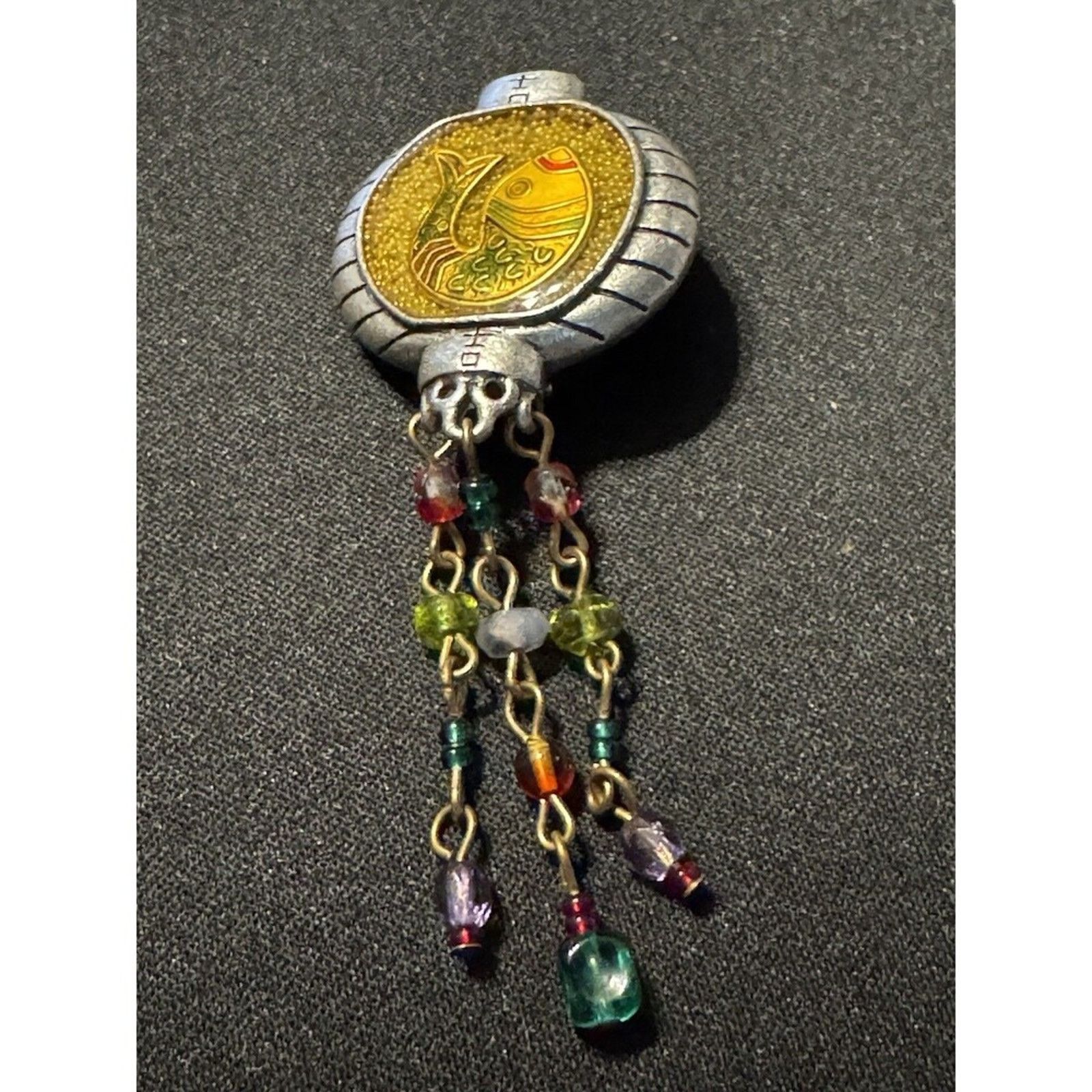 Chicos Chico's Koi Fish Rhinestone Signed Brooch Size ONE SIZE - 3 Thumbnail