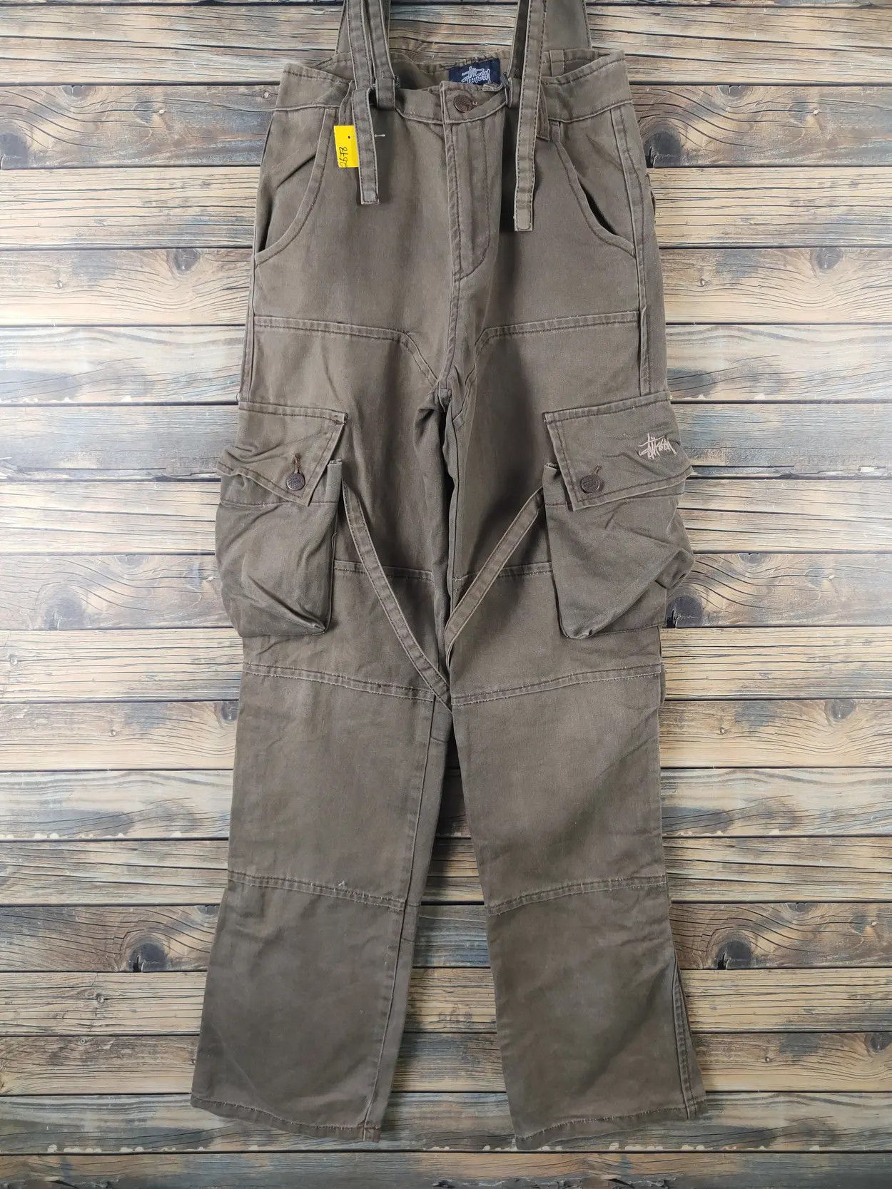 Stussy DL Stussy Olive Multipocket Tactical Jumpsuits cargo #2678 Size US 27 - 15 Thumbnail