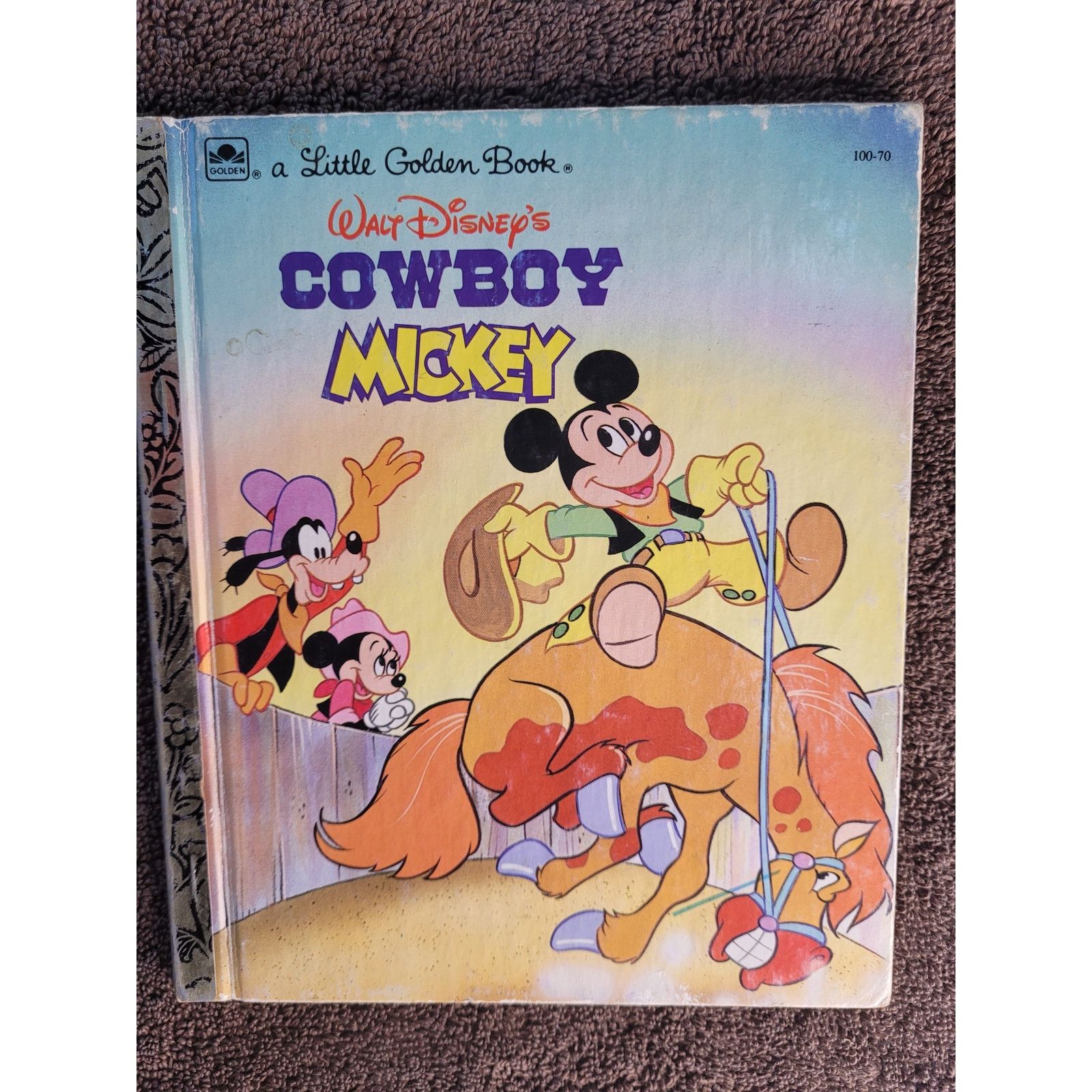 Disney Mickey Cowboy Children's Book Vintage 1990 Size ONE SIZE - 1 Thumbnail