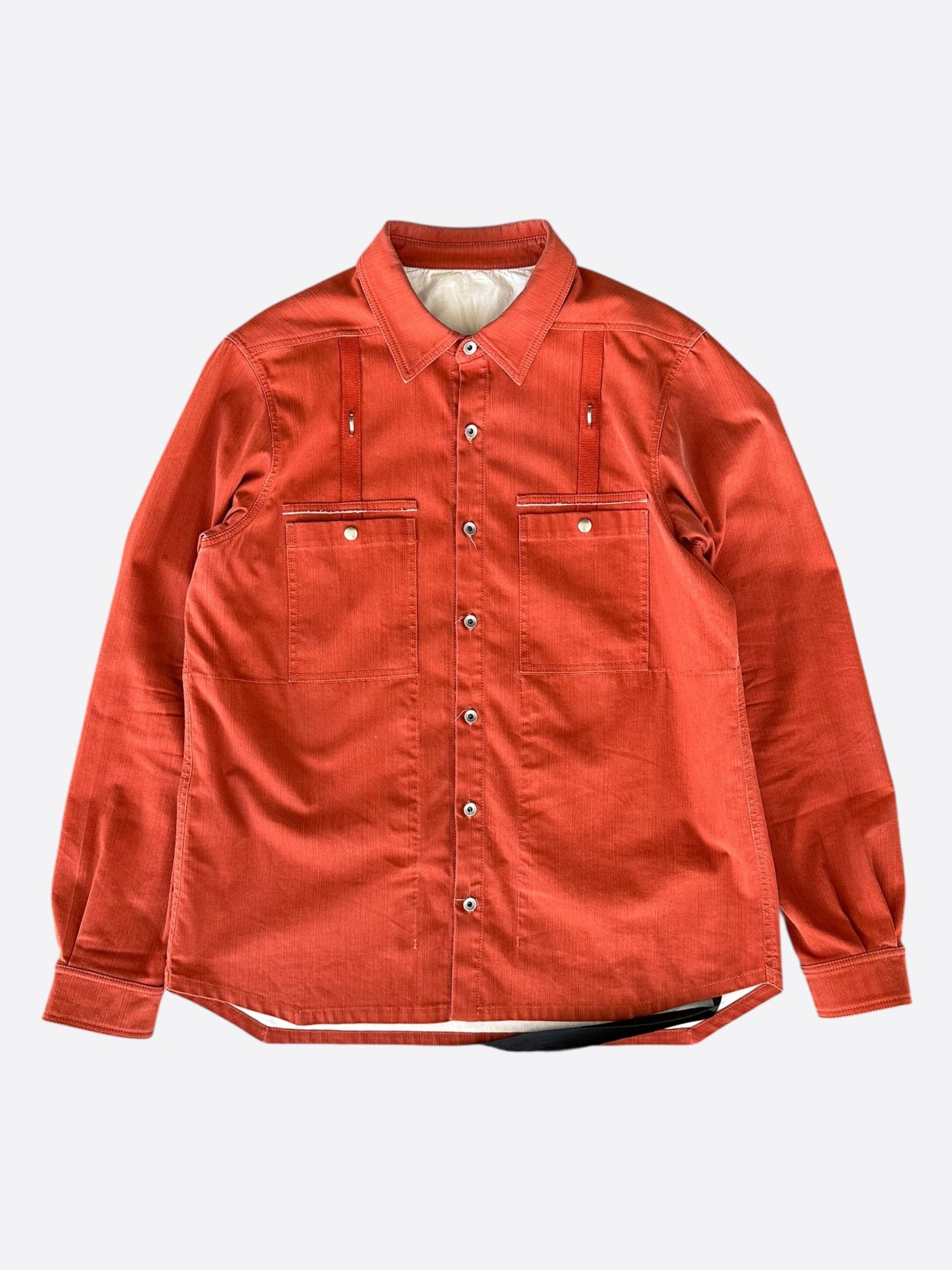Rick Owens Orange Drkshdw Overshirt