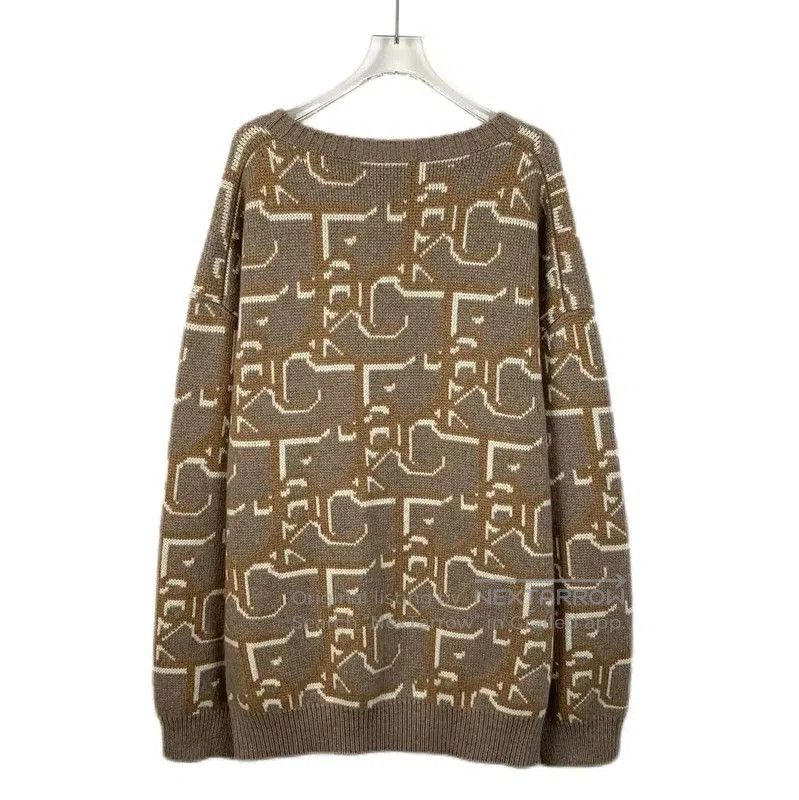 Dior Dior Brown Cashmere Pullover Sweater for Men . Size US XL / EU 56 / 4 - 2 Thumbnail