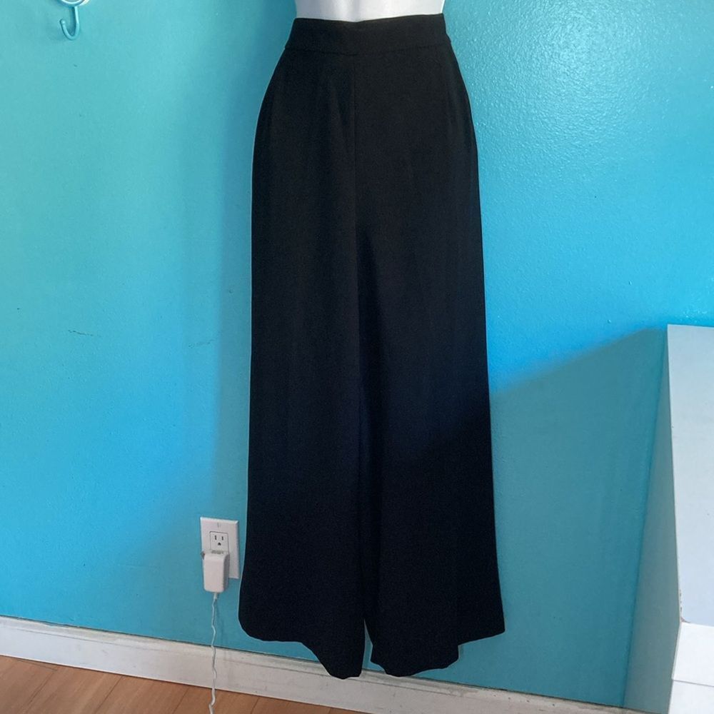 Other J Crew Womens Pull On Wide Leg Black Dress Pants Size 14 Tal Size 36" / US 14 / IT 50 - 11 Thumbnail