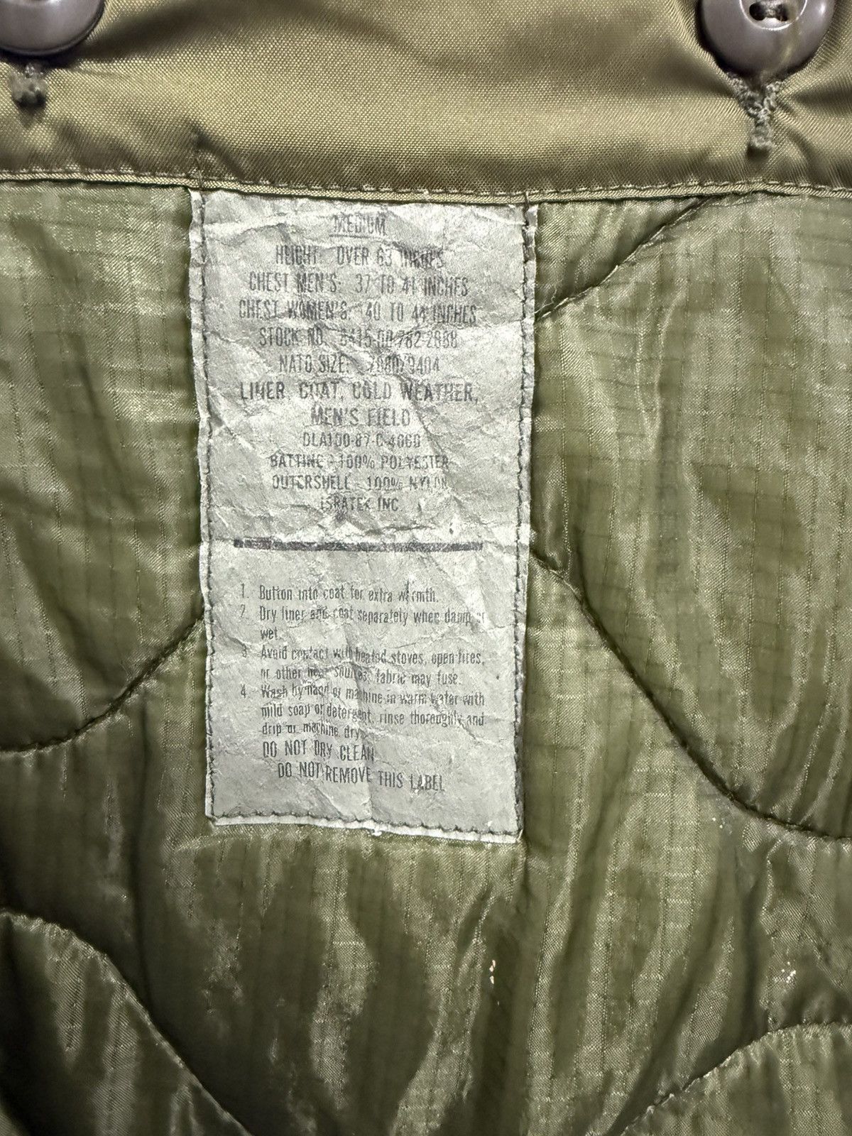 Buzz Rickson's VINTAGE M65 FIELD JACKET ROBERT DE NIRO STYLE TAXI DRIVER Size US M / EU 48-50 / 2 - 11 Thumbnail