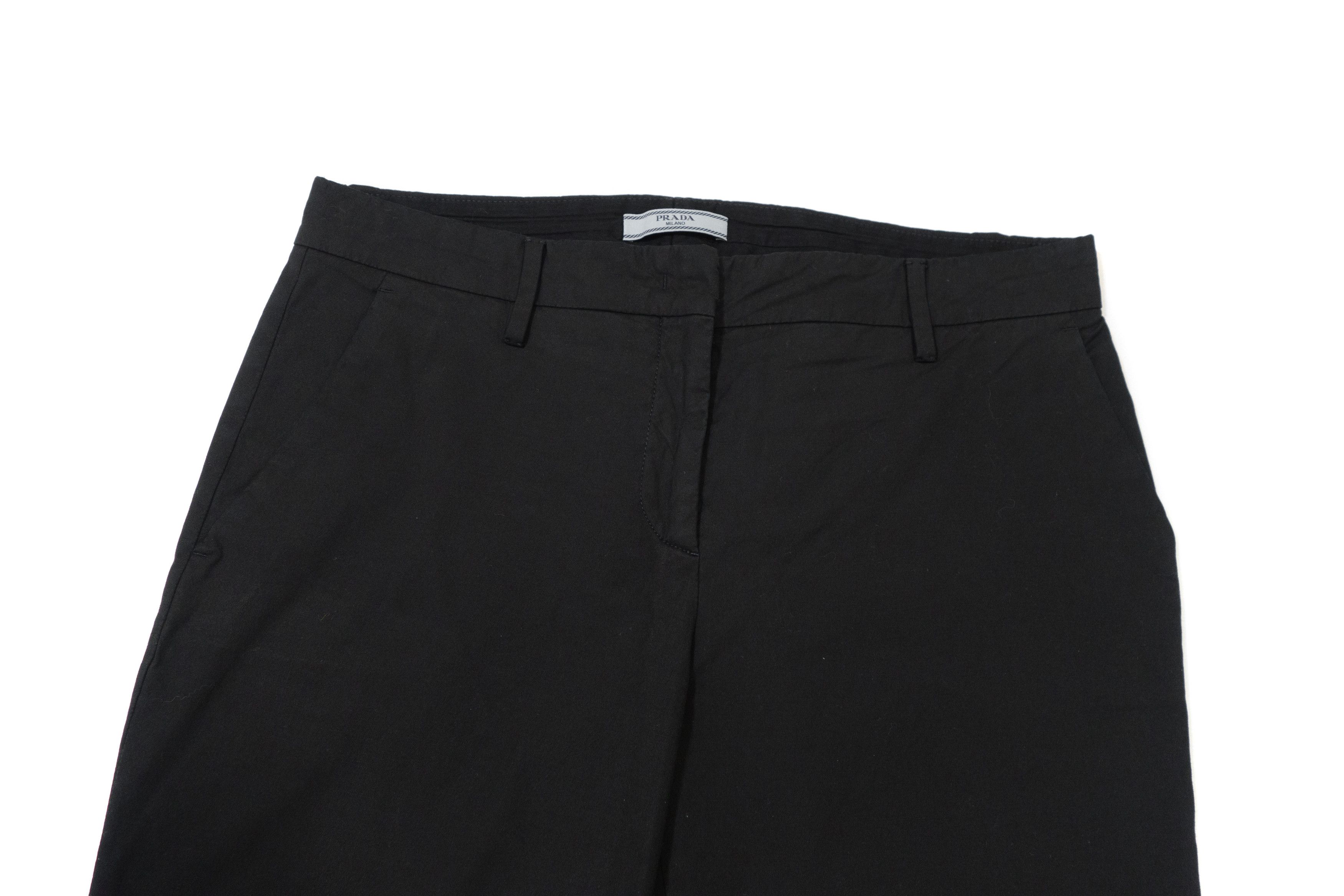 Prada Milano Cropped Fit Logo Pants P2925 2015 Size 32" / US 10 / IT 46 - 3 Thumbnail