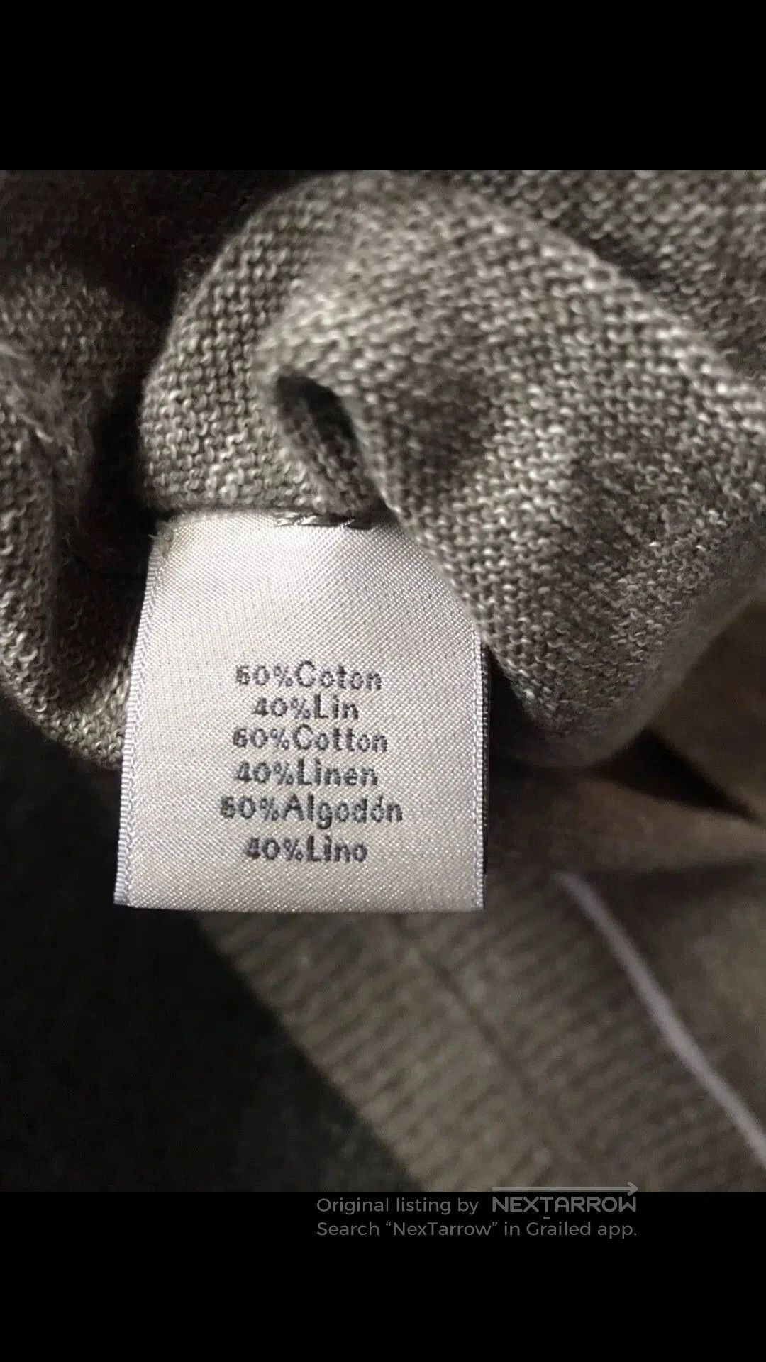 Hermes Beige Sweatshirt with Contrast Stitching - XL. Size US XL / EU 56 / 4 - 6 Thumbnail
