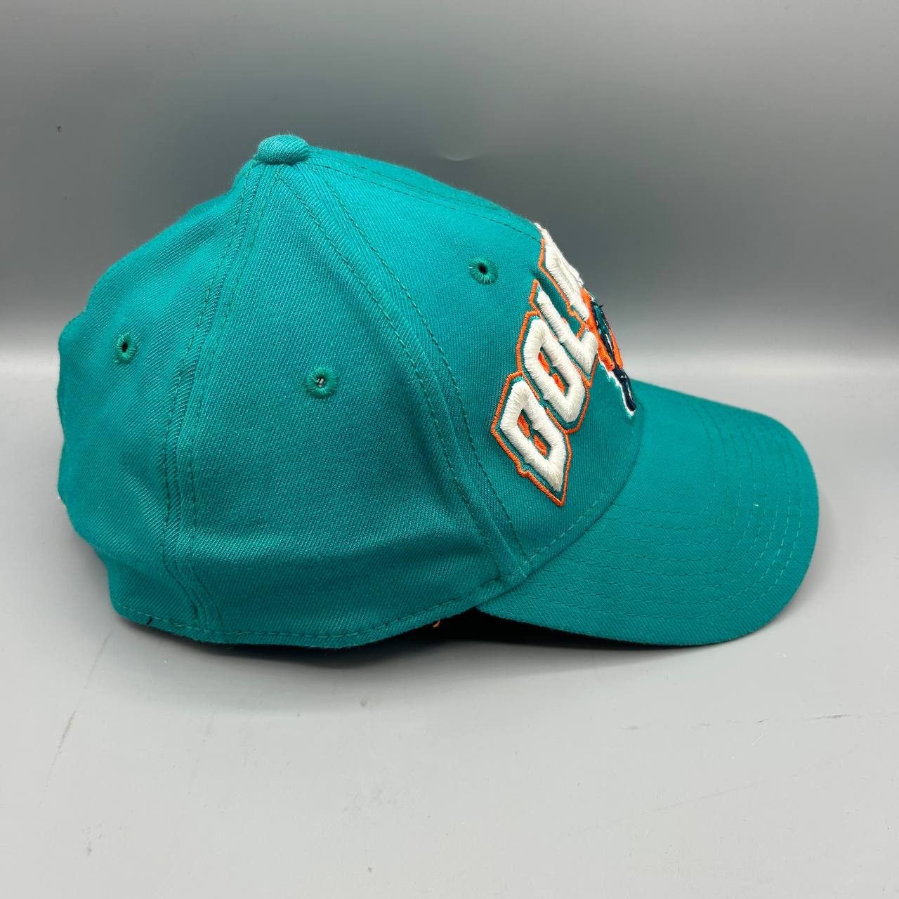 New Era Miami Dolphins Hat Men S-M Blue Orange Stretch Fitted Cap Size ONE SIZE - 4 Thumbnail