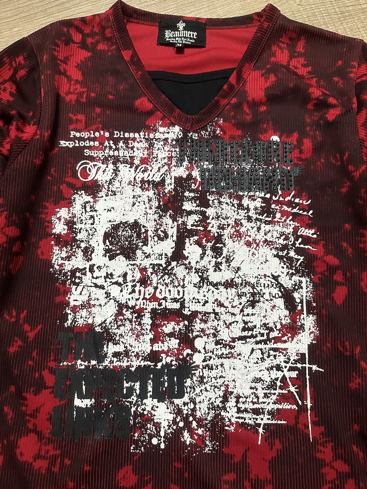 Affliction Japanese Beaumere Iconic Punk Fashion Acid Wash Shirts Size US M / EU 48-50 / 2 - 3 Thumbnail