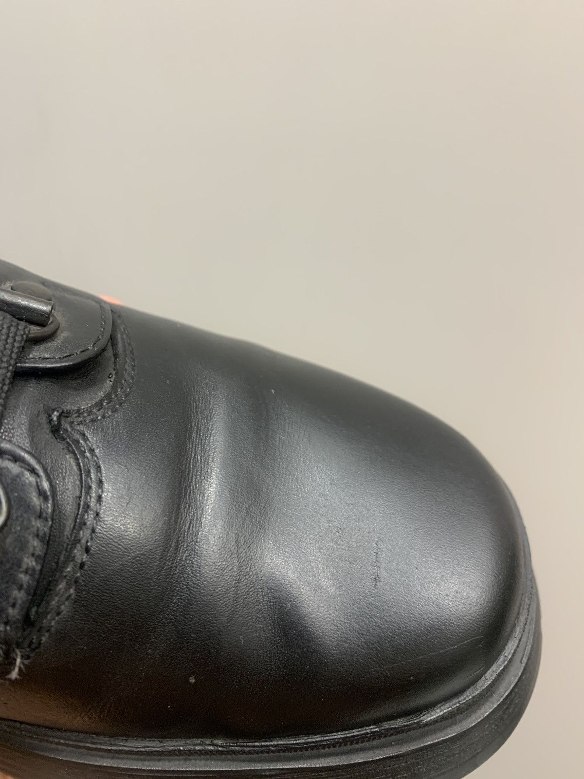 Prada PRADA Boots Leather Shoes Logo Biker Moto Tractor Black Size US 8 / IT 38 - 10 Thumbnail