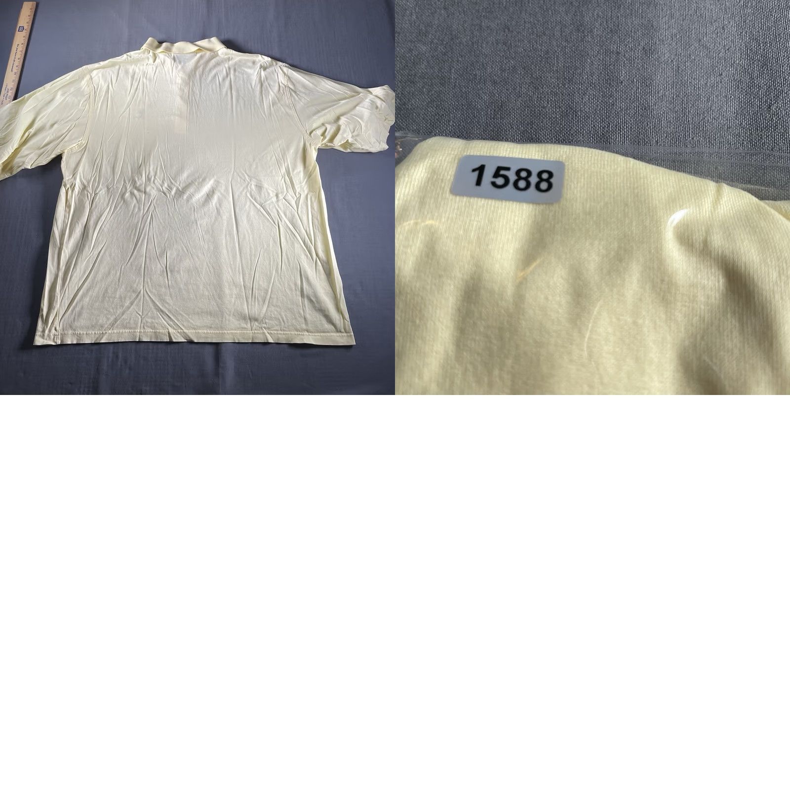 Vintage Masters Polo Shirt 2XL Yellow Mens Short Sleeve Golf USGA Augusta National Logo Classic Sports Size US XXL / EU 58 / 5 - 8 Thumbnail