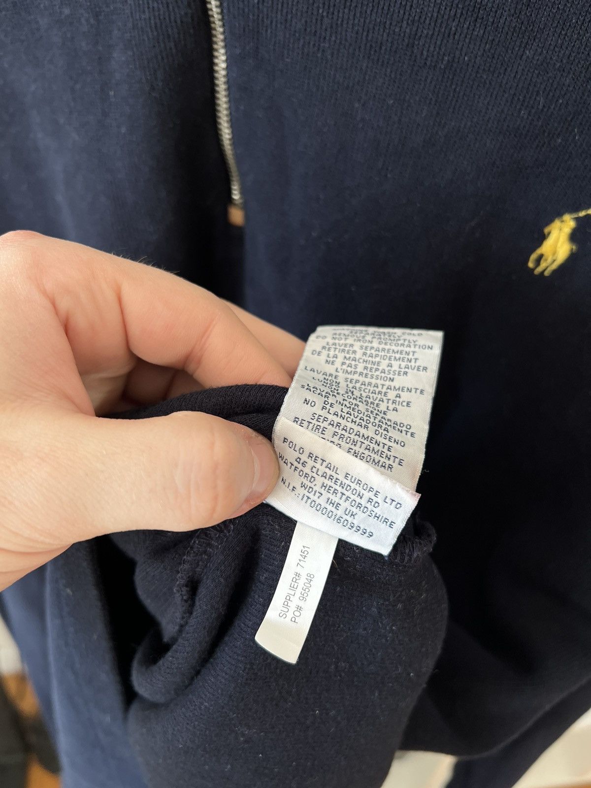 Polo Ralph Lauren × RRL Ralph Lauren × Vintage Vintage Polo Ralph Lauren 1/3 zip sweater y2k Size US XXL / EU 58 / 5 - 6 Thumbnail