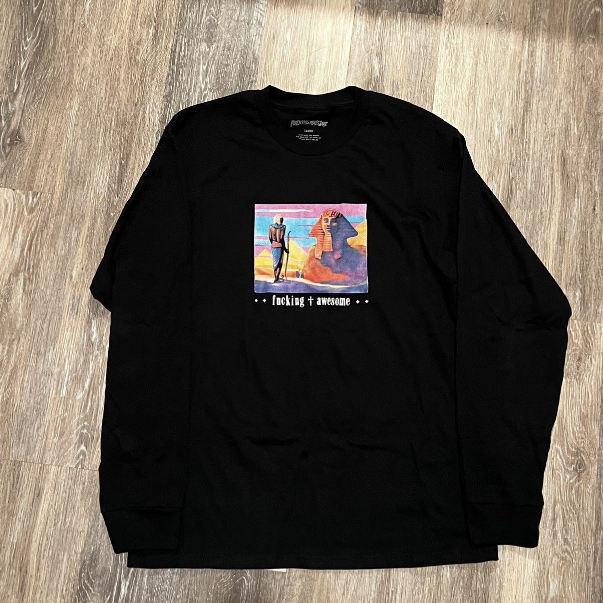 Fucking Awesome Fucking Awesome Egyptian Long sleeve Sphinx Pharoah Tee Size US L / EU 52-54 / 3 - 4 Thumbnail