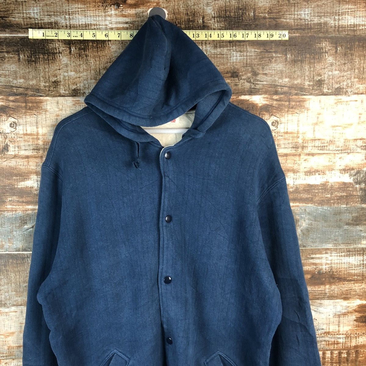 Indigo HR Market indigo sweater vintage hoodie #A1937 Size US L / EU 52-54 / 3 - 5 Thumbnail