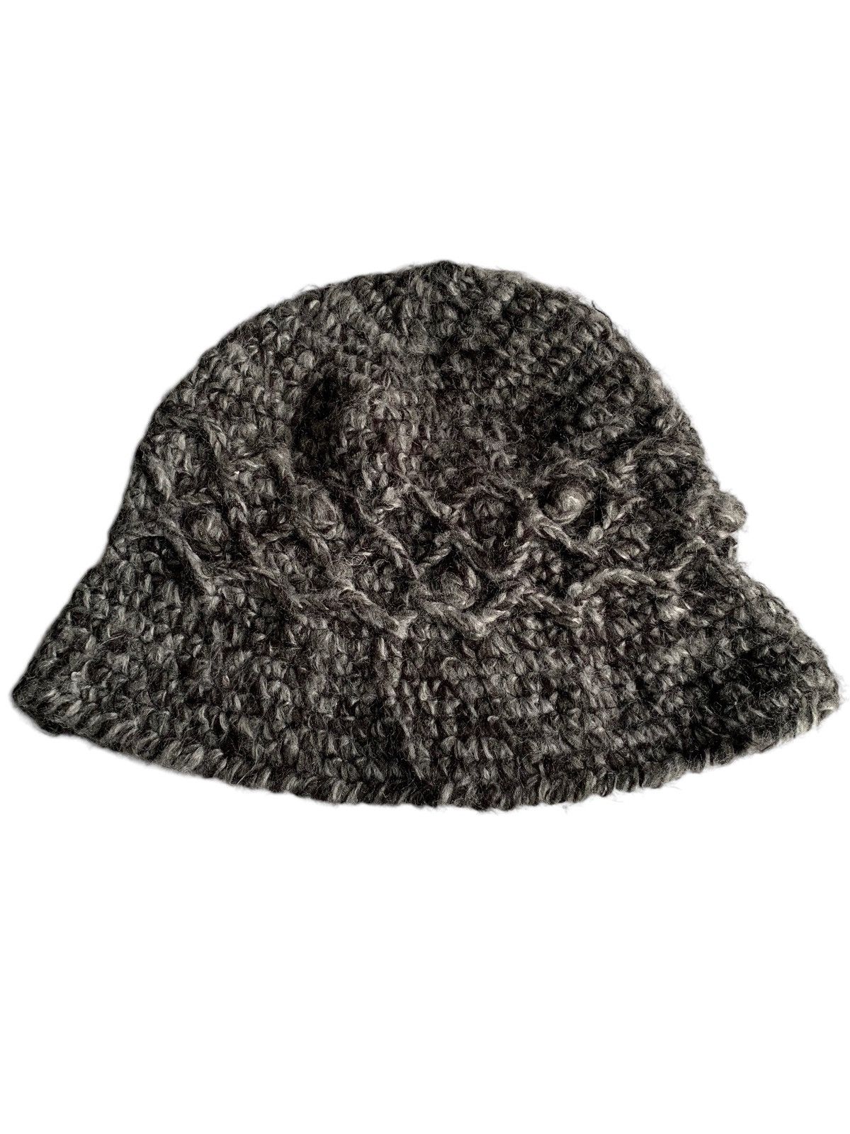Japanese Brand × Kapital × Vintage Rare Hairy Unknown Distressed Knitted Crochet Bucket Hat Size ONE SIZE - 5 Thumbnail