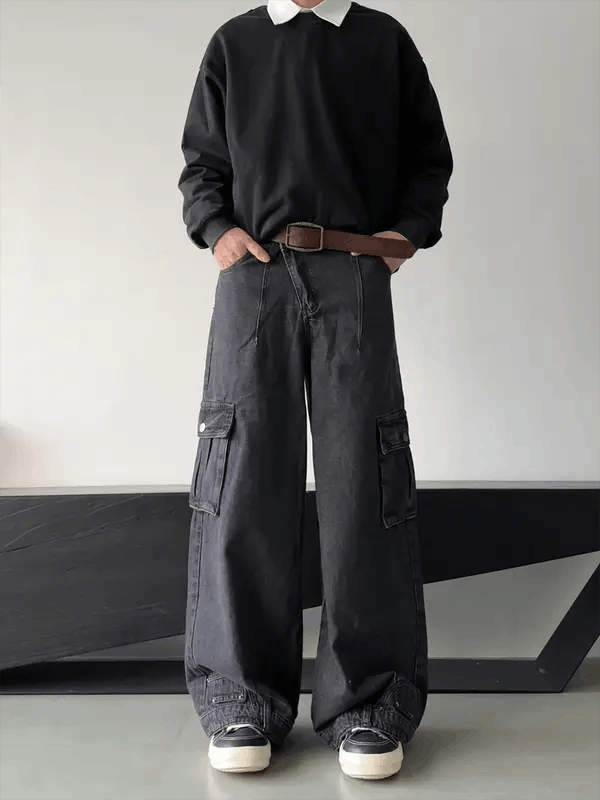 Jean Kobashi x Izumi Gray Cargo Multi Pocket Pants Size US 30 / EU 46 - 8 Thumbnail