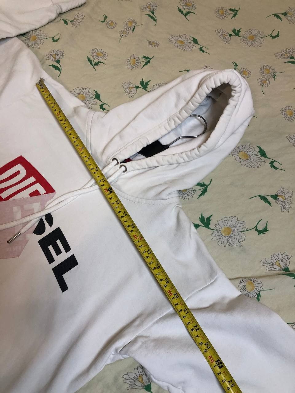 Diesel Vintage Y2K Diesel Hybrid Logo White Boxy Hoodie Size US XXS / EU 40 - 8 Thumbnail