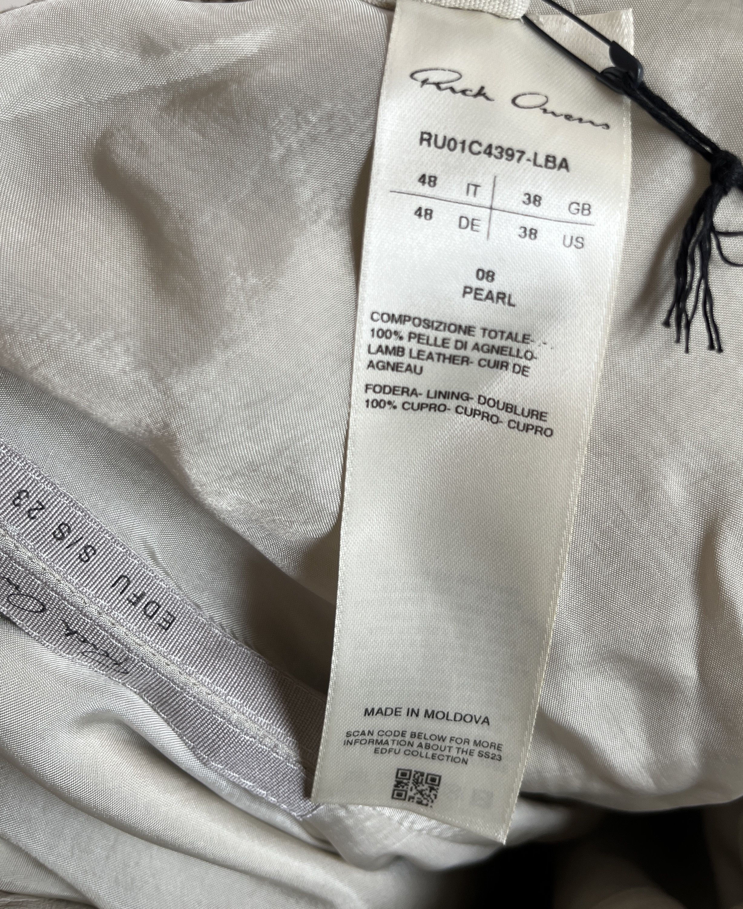 Rick Owens BNWT Lamb Leather Boxer Shorts Size US 32 / EU 48 - 4 Thumbnail
