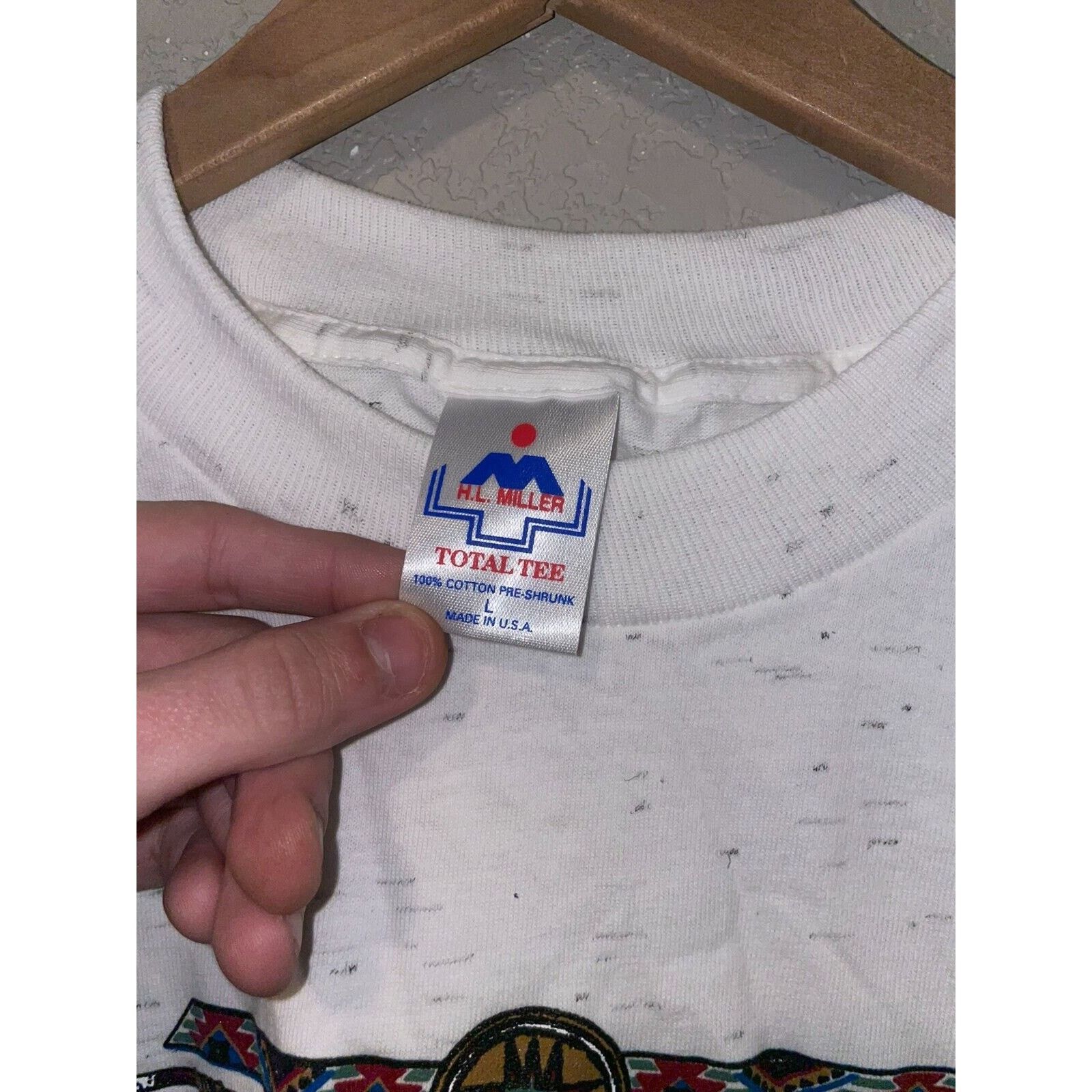 Vintage Vintage New Mexico Shirt Ruidoso Nature Speckled White L Tee Size US L / EU 52-54 / 3 - 8 Thumbnail