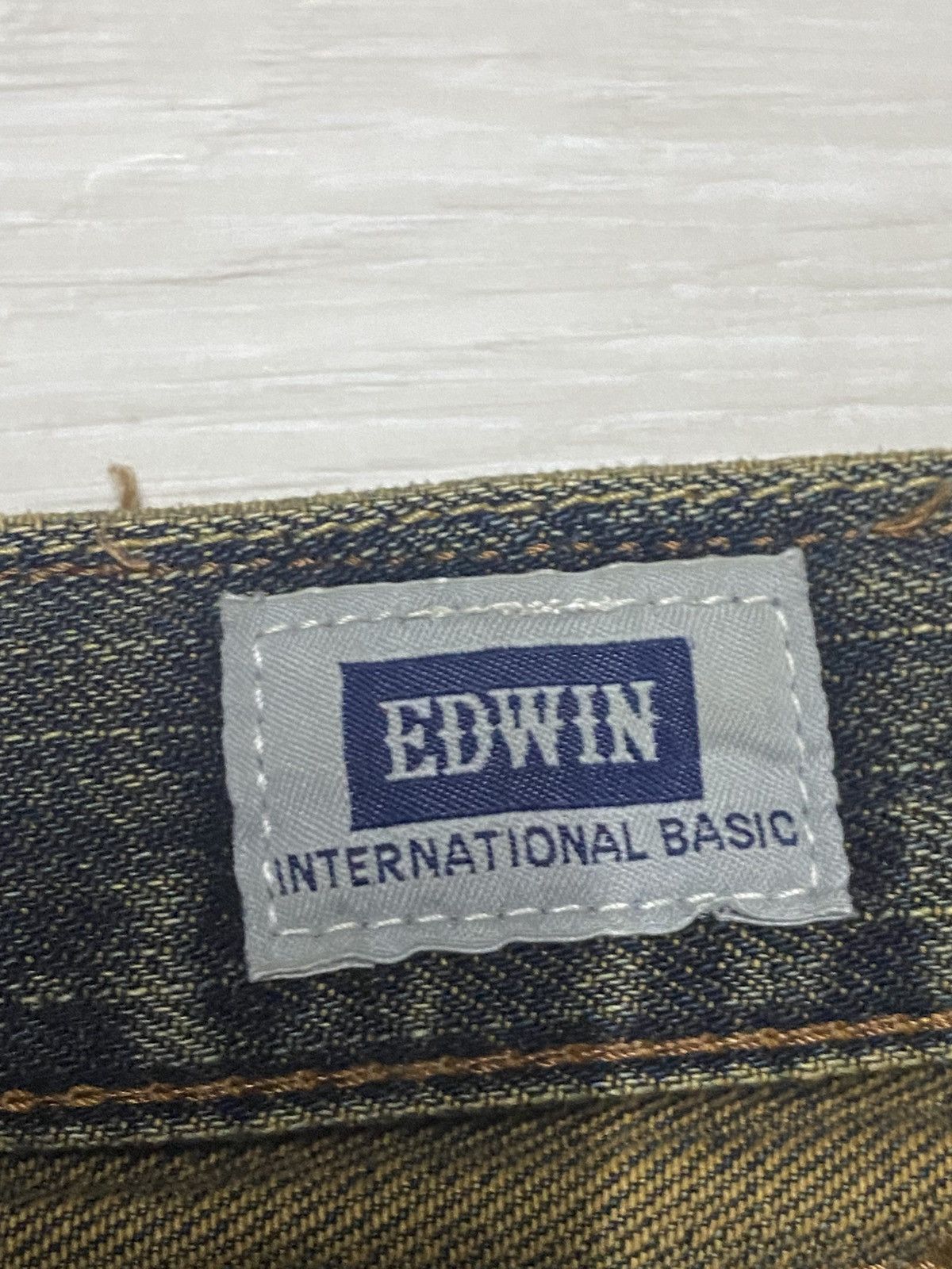 Junya Watanabe Vintage Edwin 404 Mud Wash Distressed Loose Jeans Size US 31 - 18 Thumbnail