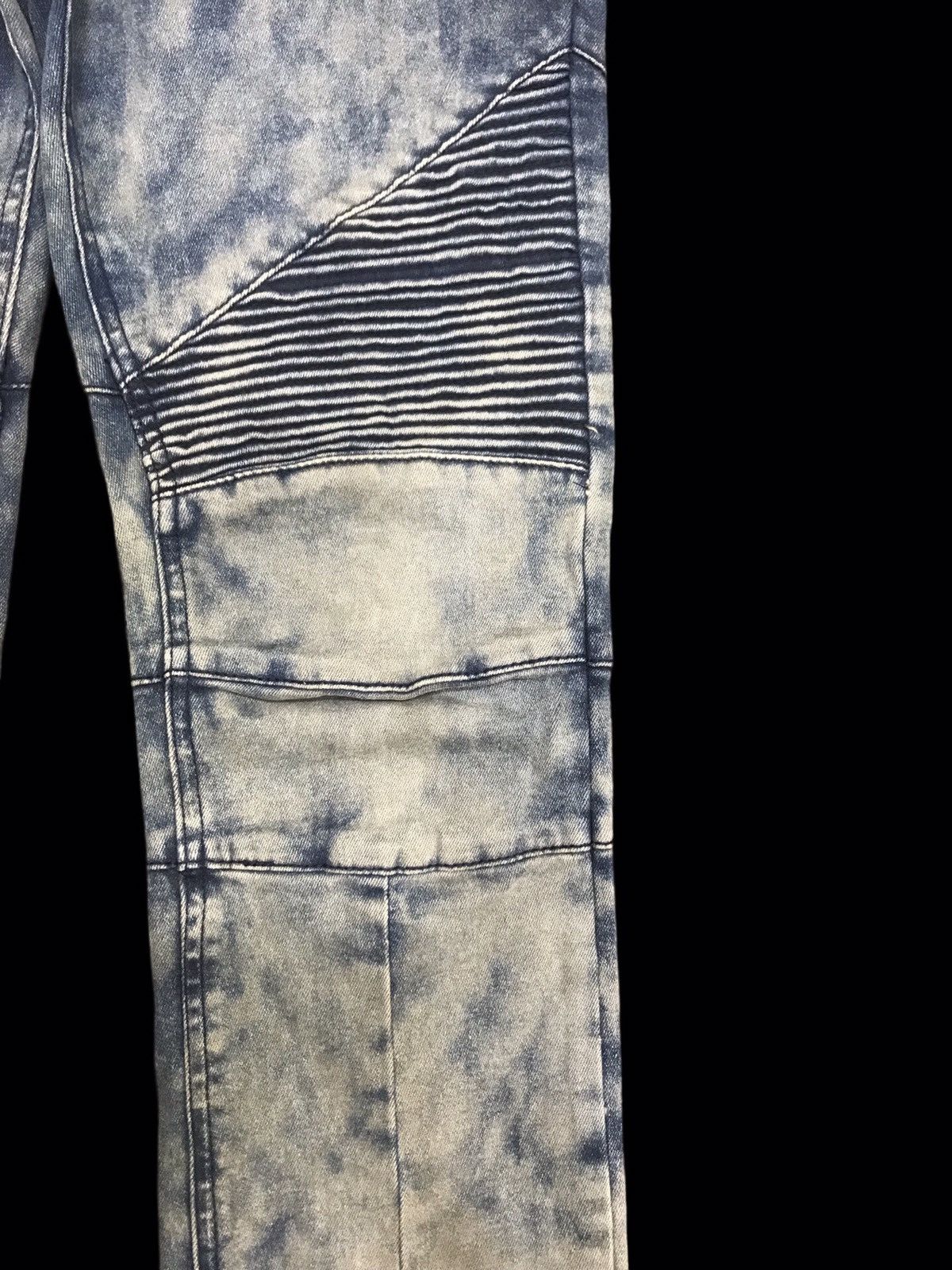 Japanese Brand × NO ID 💥ARCHIVAL💥NO ID ACID WASH BIKER PANT F172 Size US 32 / EU 48 - 6 Thumbnail