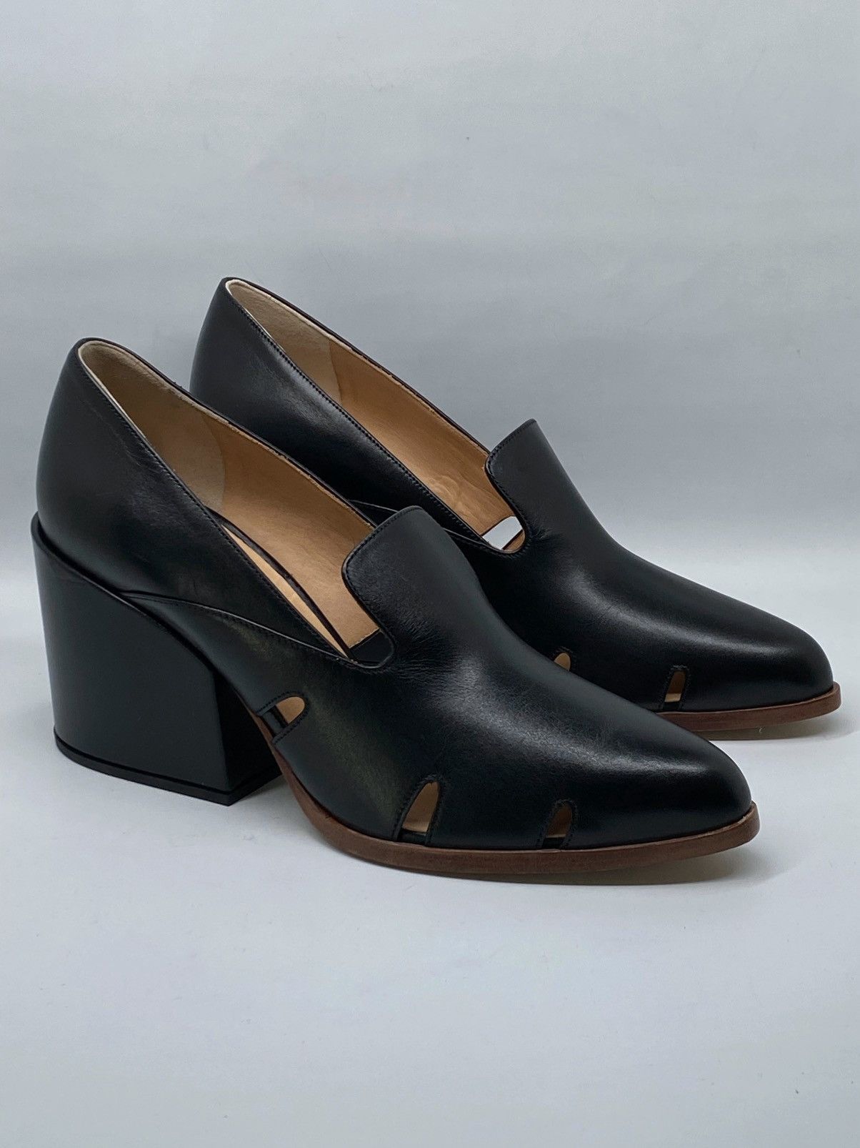 Gabriela Hearst Gabriela Hearst Eliza 80MM Leather Loafers size 39 Size US 9 / IT 39 - 1 Thumbnail