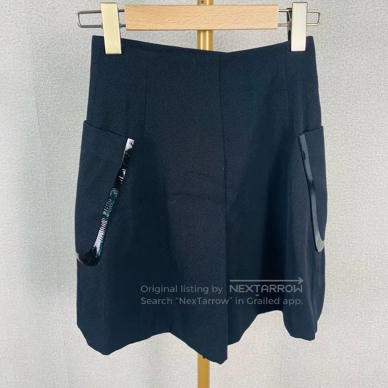 Fendi Fendi Black double-breasted short skirt Size 42" / US 20 - 2 Thumbnail
