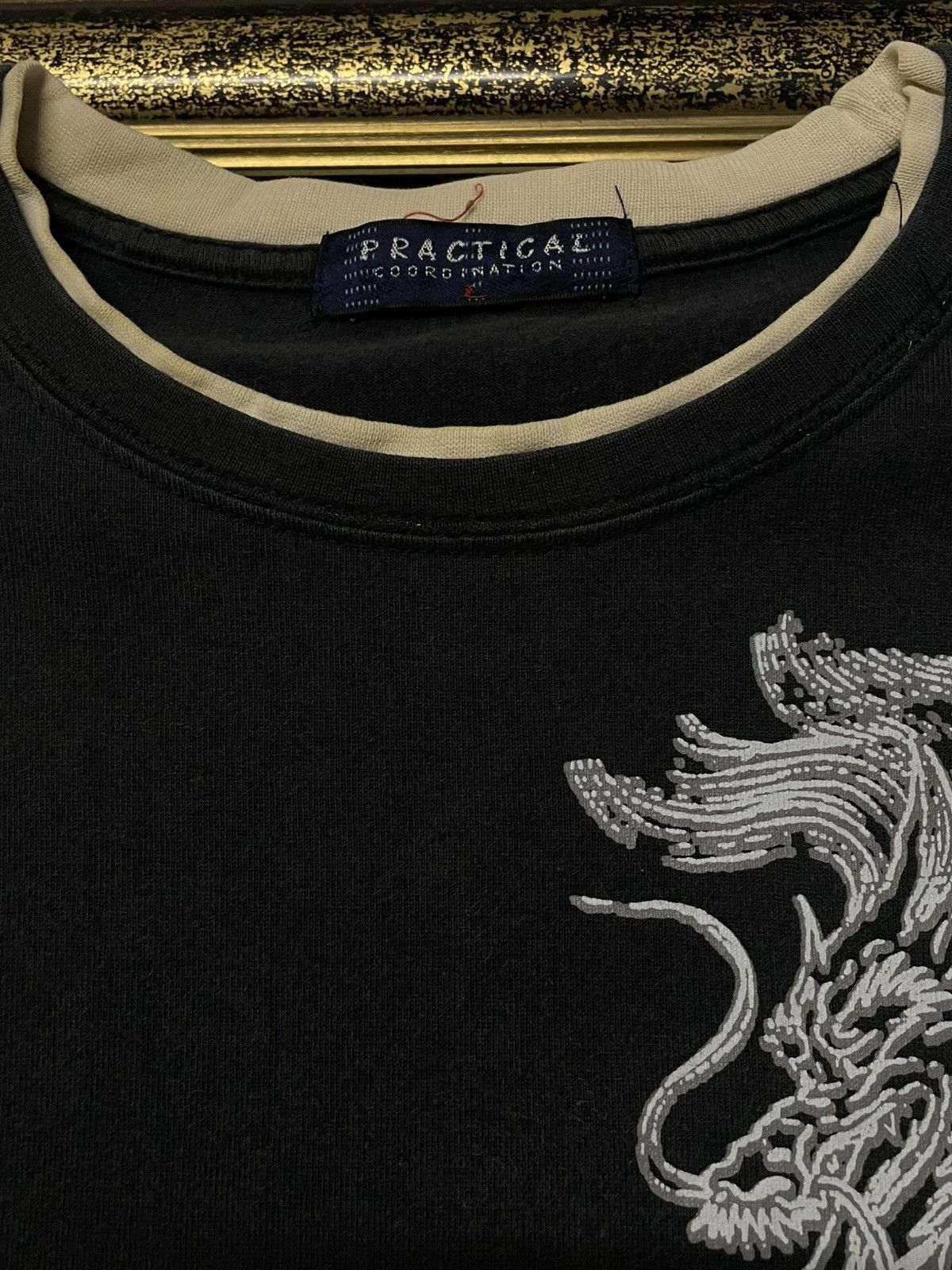 Designer × Japanese Brand × Vintage Vintage 90s Japan Designer Practical Entire Scene Dragon Tee Size US M / EU 48-50 / 2 - 5 Thumbnail