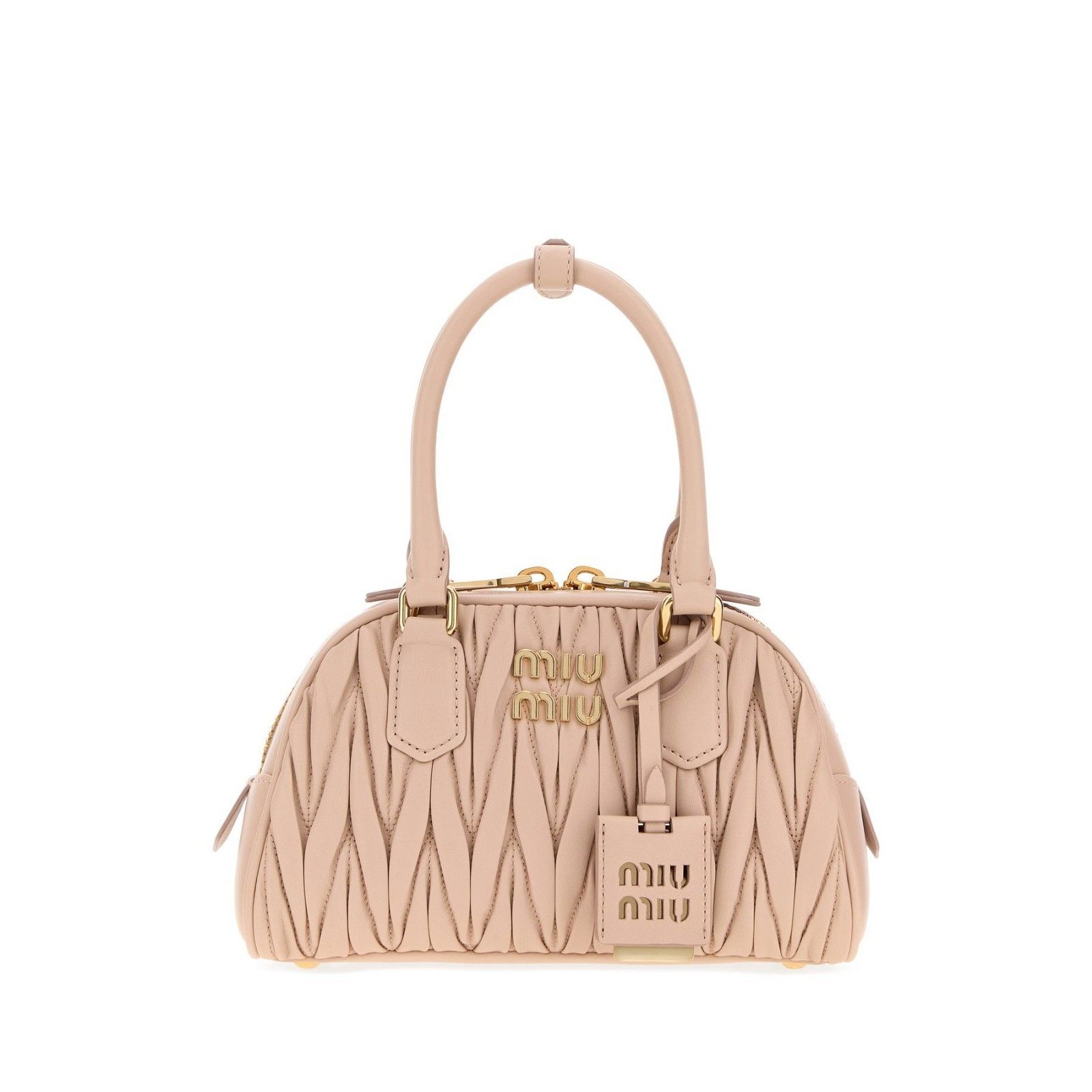 Miu Miu MIU MIU Arcadie $3150 Powder Pink Nappa Leather Top Handle B Size ONE SIZE - 1 Thumbnail