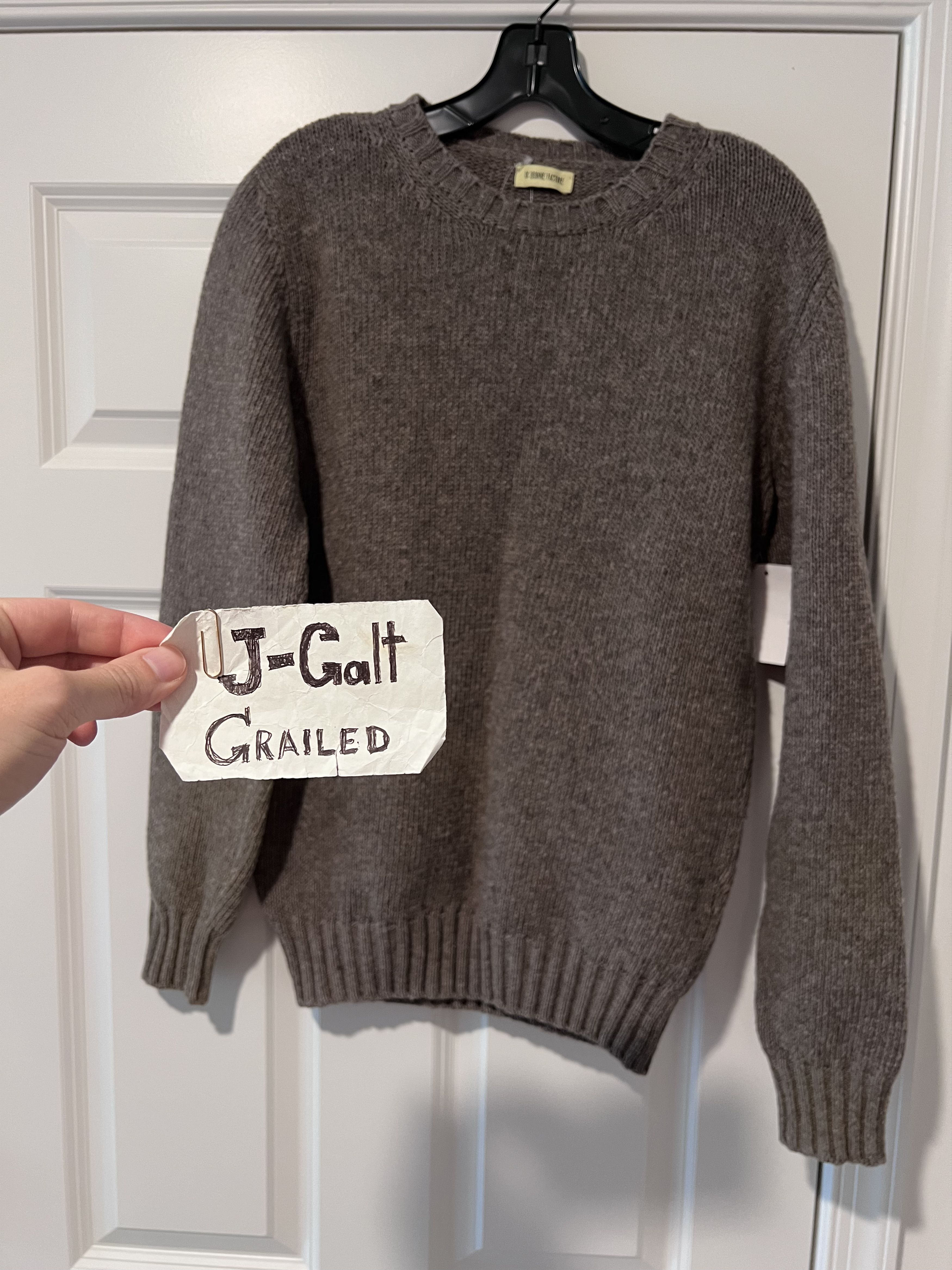 De Bonne Facture OG Pecora Nera undyed wool sweater Size US S / EU 44-46 / 1 - 2 Thumbnail