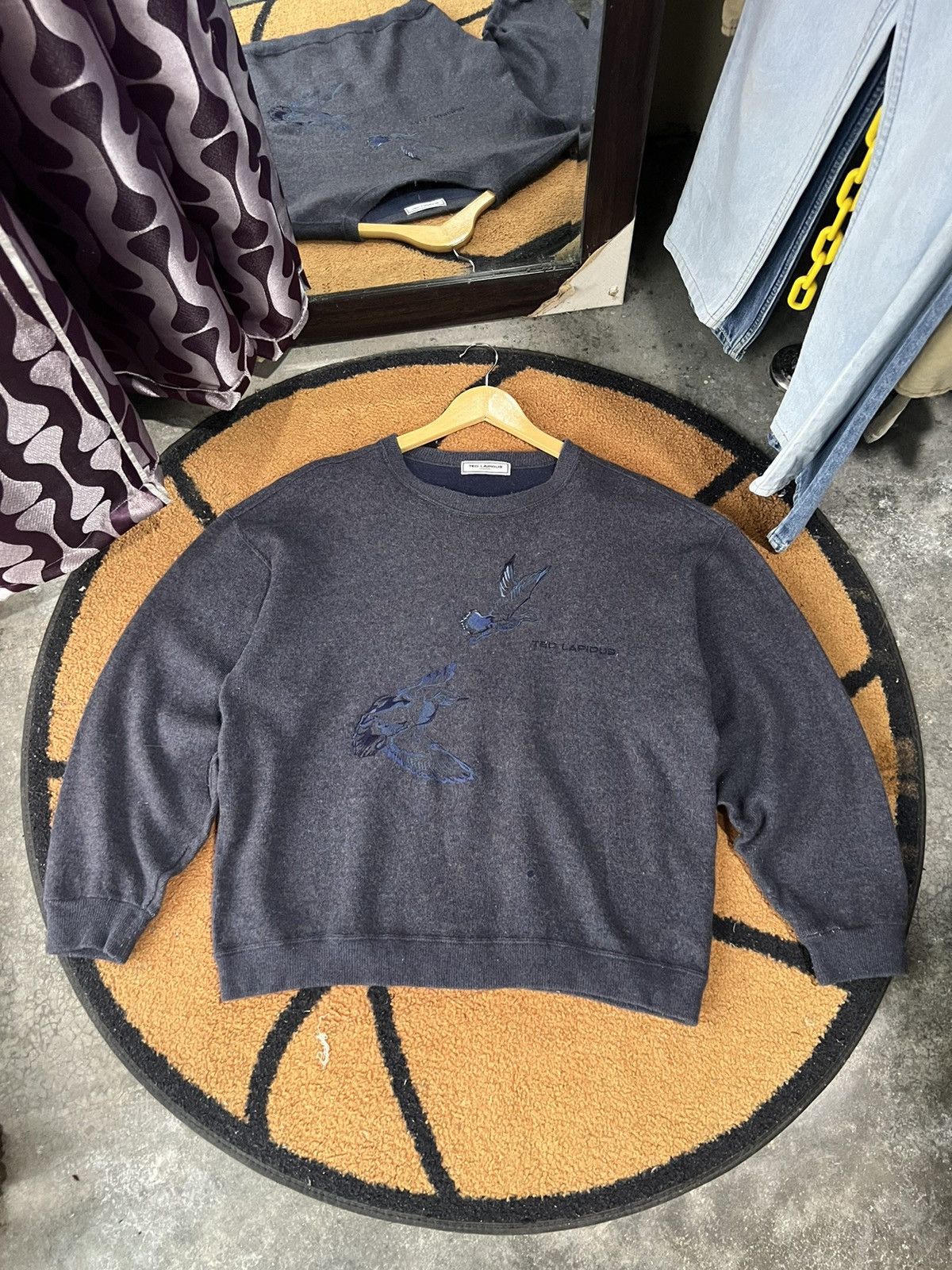 🔥Vintage Ted Lapidus Flying Birds Embroidery Sweatshirt