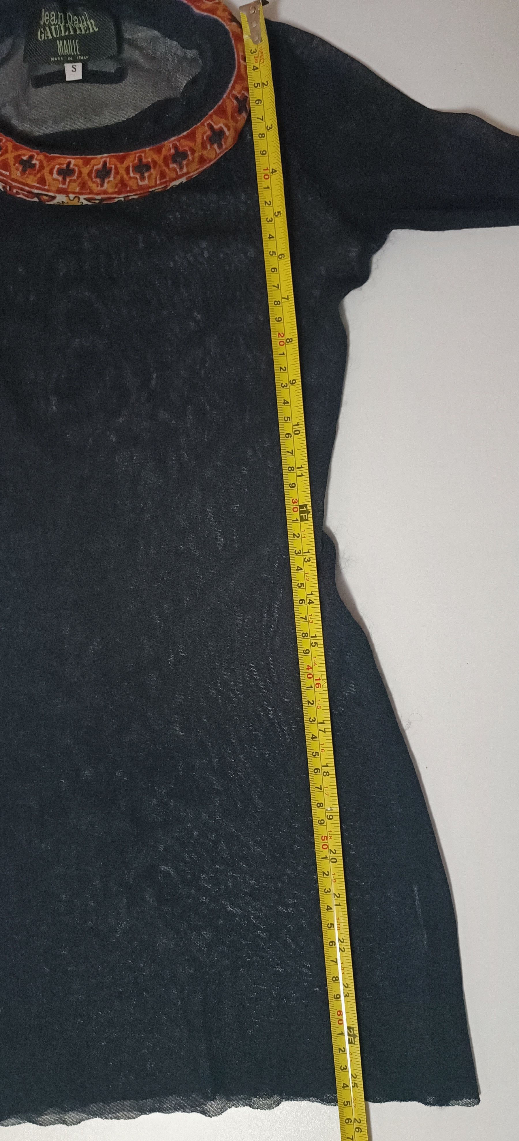 Jean Paul Gaultier 1999 _3D neckline and wrist mesh nylon top Size S / US 4 / IT 40 - 7 Thumbnail