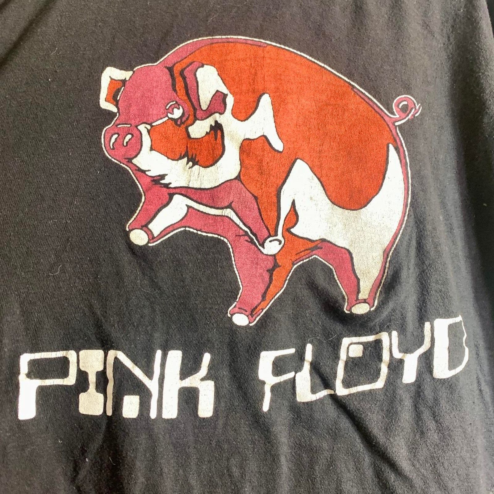 Vintage 1977 PINK FLOYD 77 Animals Tour double sided tee shirt L Pig Size US L / EU 52-54 / 3 - 1 Thumbnail
