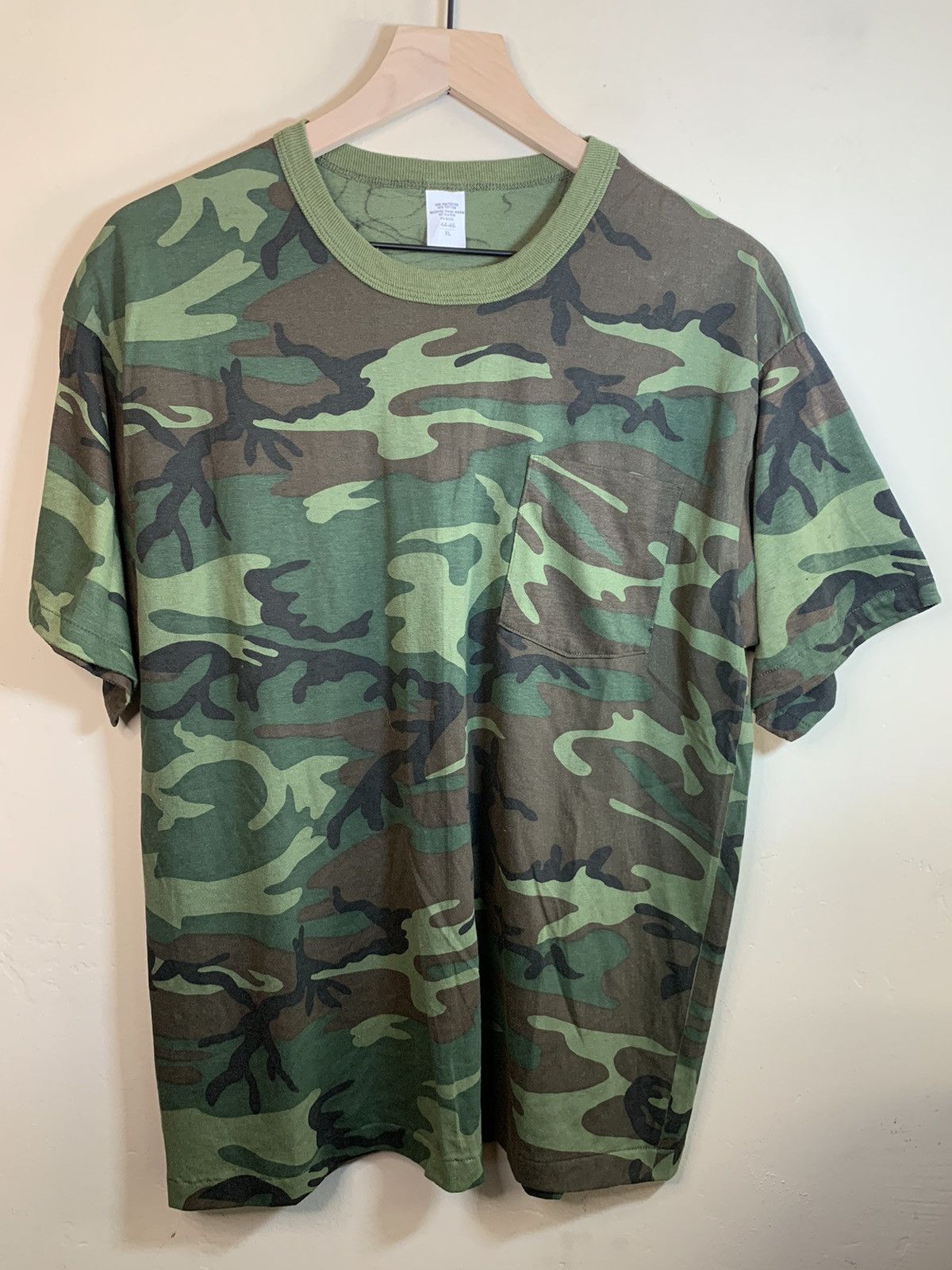 Vintage RARE* Vintage 70’s Camo Camoflage Single Stitch Pocket Shirt Size US XL / EU 56 / 4 - 1 Thumbnail