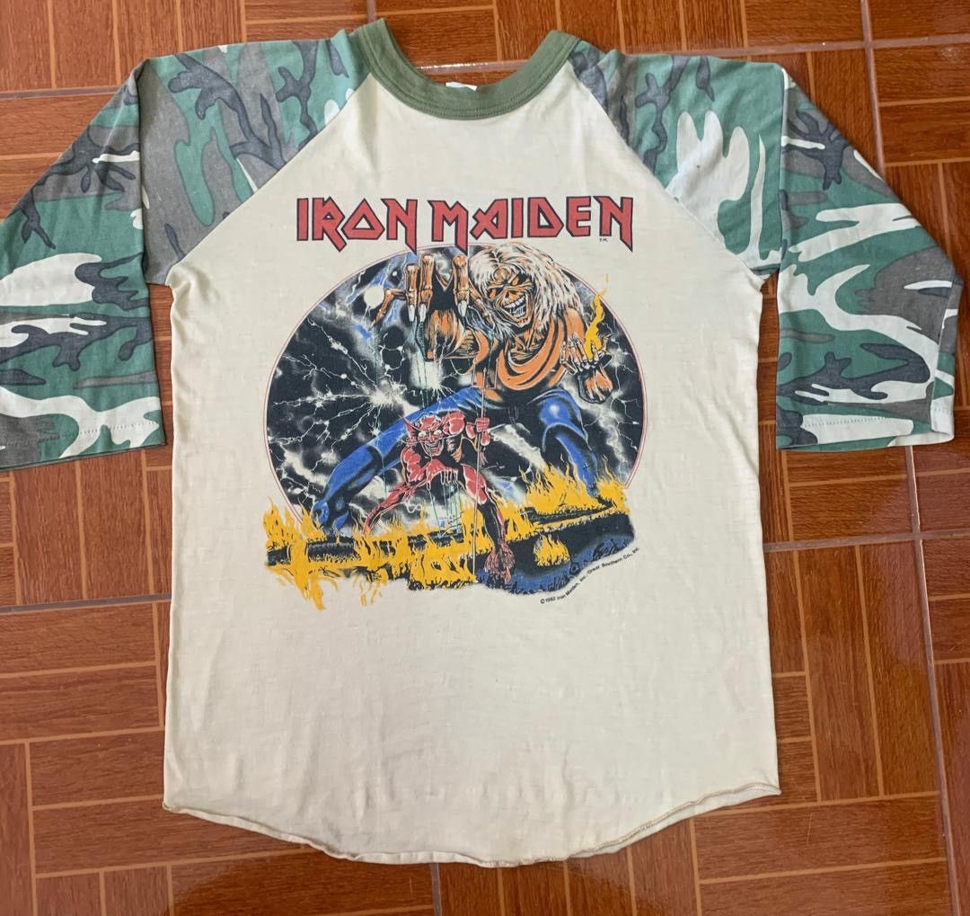 Iron Maiden Vintage IRON MAIDEN 82/83 Camo Sleeve Size US M / EU 48-50 / 2 - 1 Thumbnail
