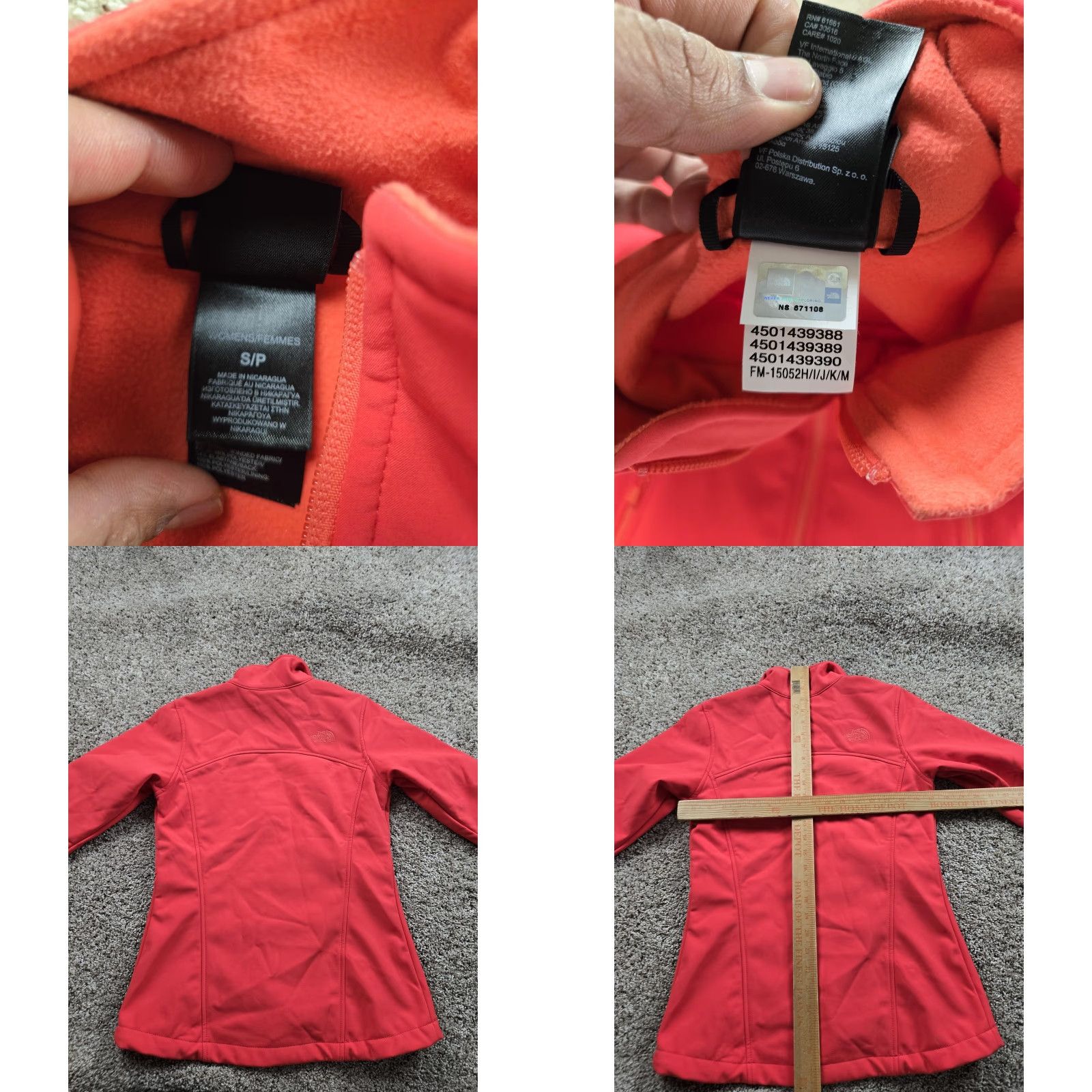 The North Face The North Face Jacket Womens S Coral WindWall Softshell Full Zip Size S / US 4 / IT 40 - 8 Thumbnail