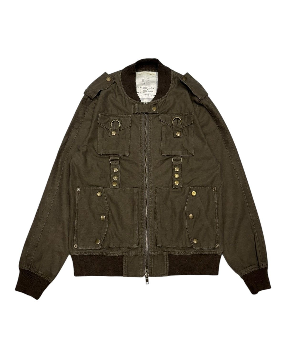 Kapital 2000s Omega Project Parachute Multi Pocket Bomber Jacket Size US S / EU 44-46 / 1 - 1 Thumbnail