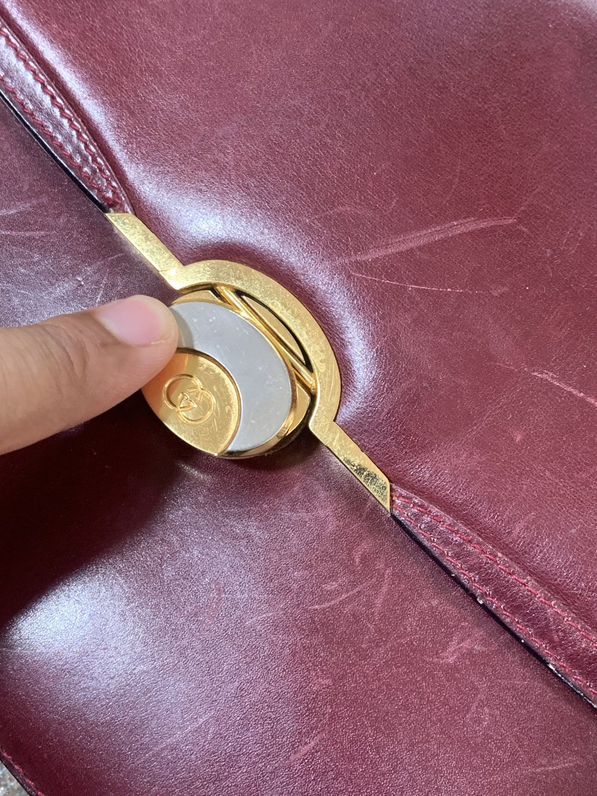 Gucci Vintage Gucci Leather Top Handle Bag (1970s–1980s) Size ONE SIZE - 3 Thumbnail