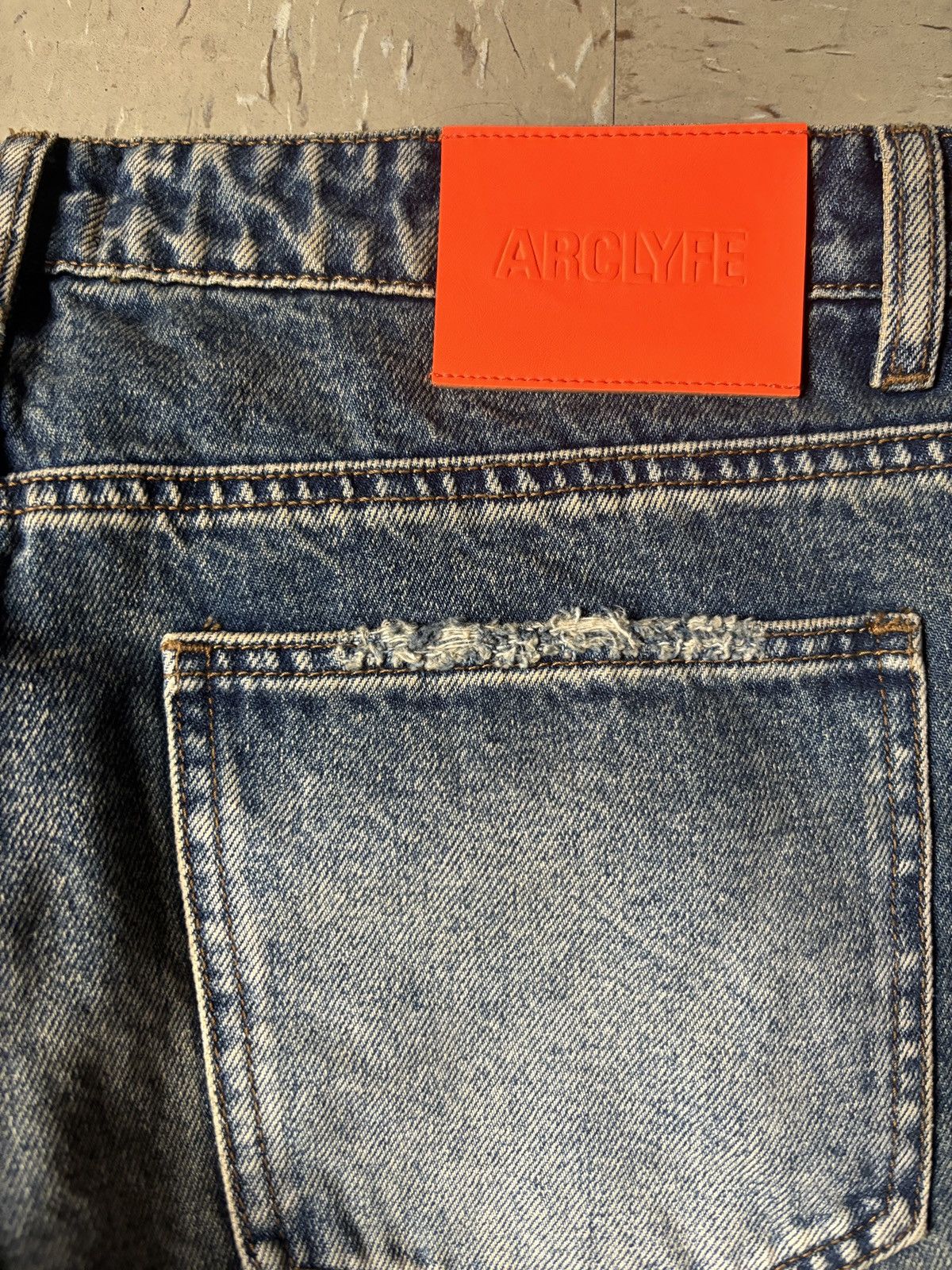 Vintage Multi Stitch Denim ‘Arclyfe’ Size US 34 / EU 50 - 5 Thumbnail