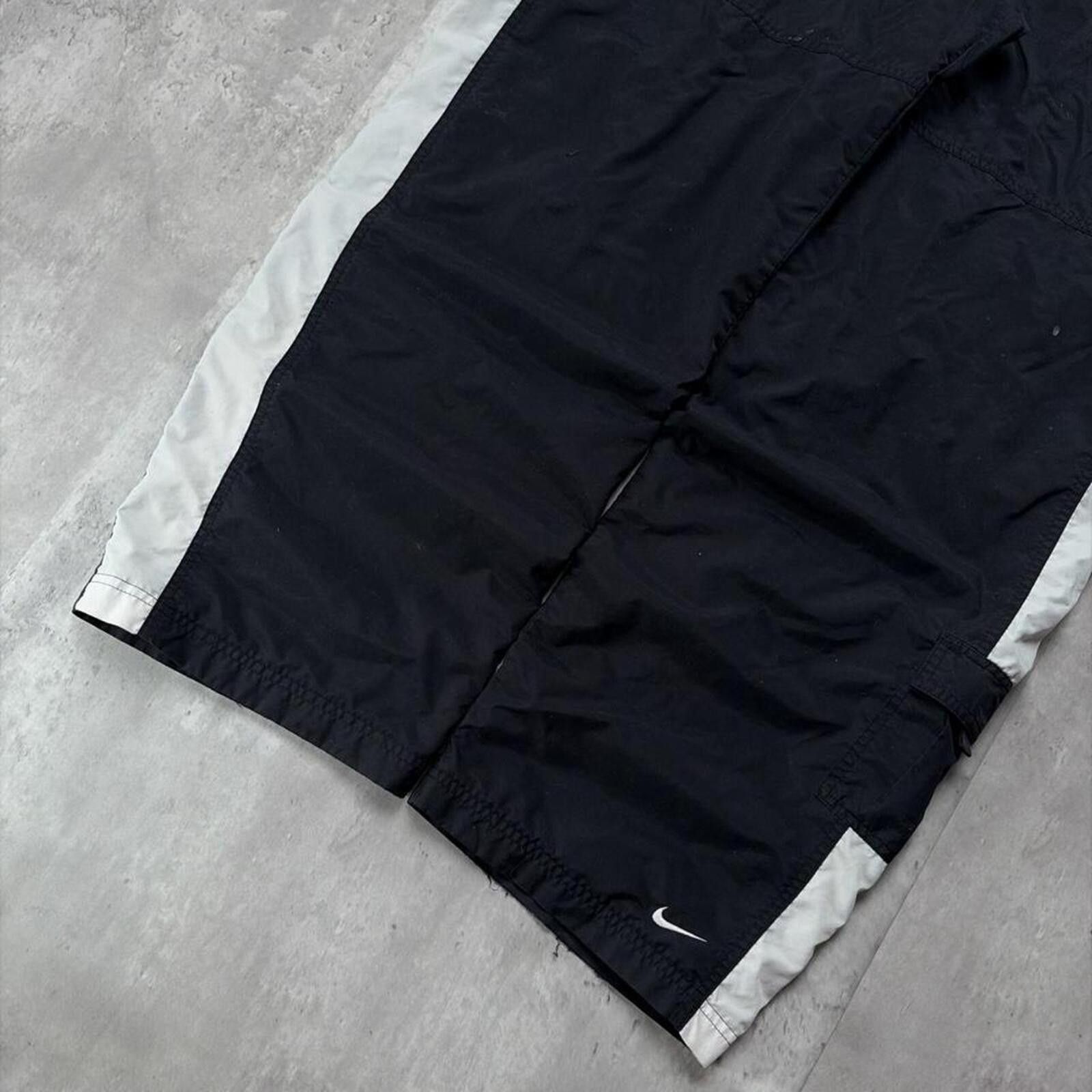 Nike Vintage Nike Swoosh Striped Baggy Distressed Track Pants Size US 36 / EU 52 - 2 Thumbnail