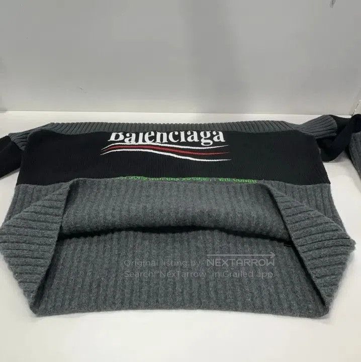 Balenciaga Balenciaga FW21 Logo Knitted Pullover Sweater. Size US S / EU 44-46 / 1 - 4 Thumbnail