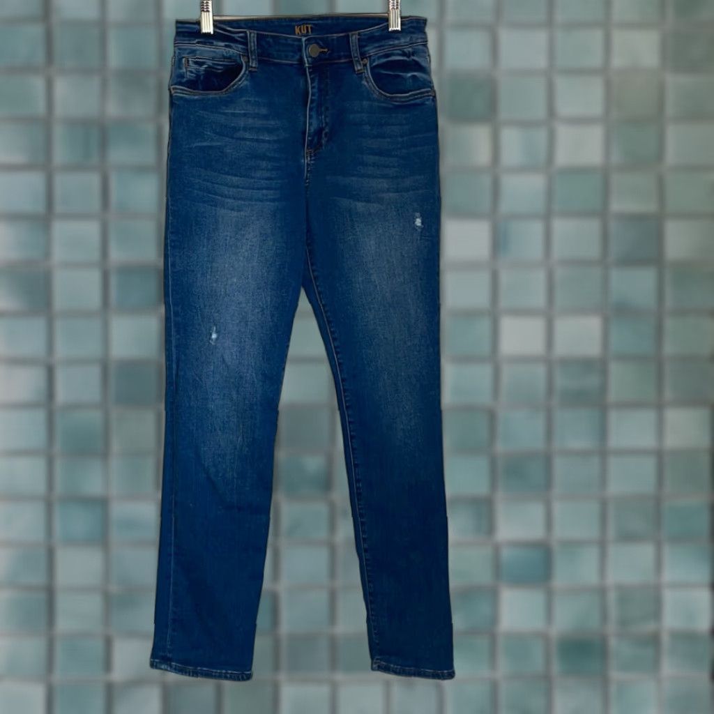 Vintage Kut from the Kloth Jeans Women’s High Rise Boyfriend size 4 Blue Womens Size 27" / US 4 / IT 40 - 1 Thumbnail